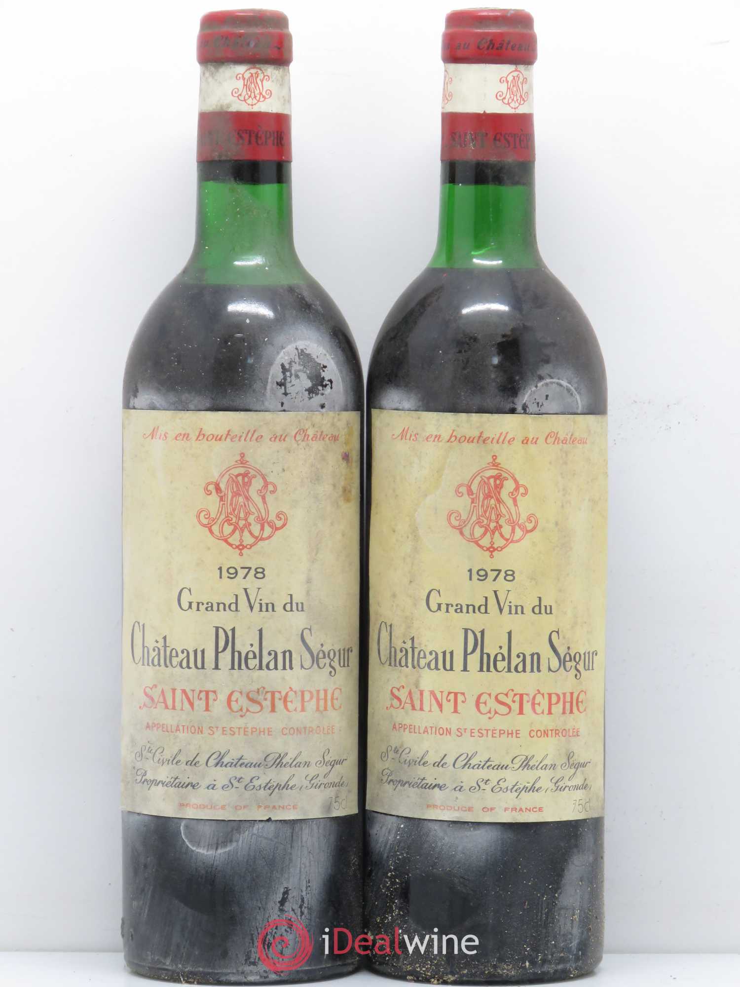 Château Phélan Ségur 1978 - Lot de 2 bouteilles - 0