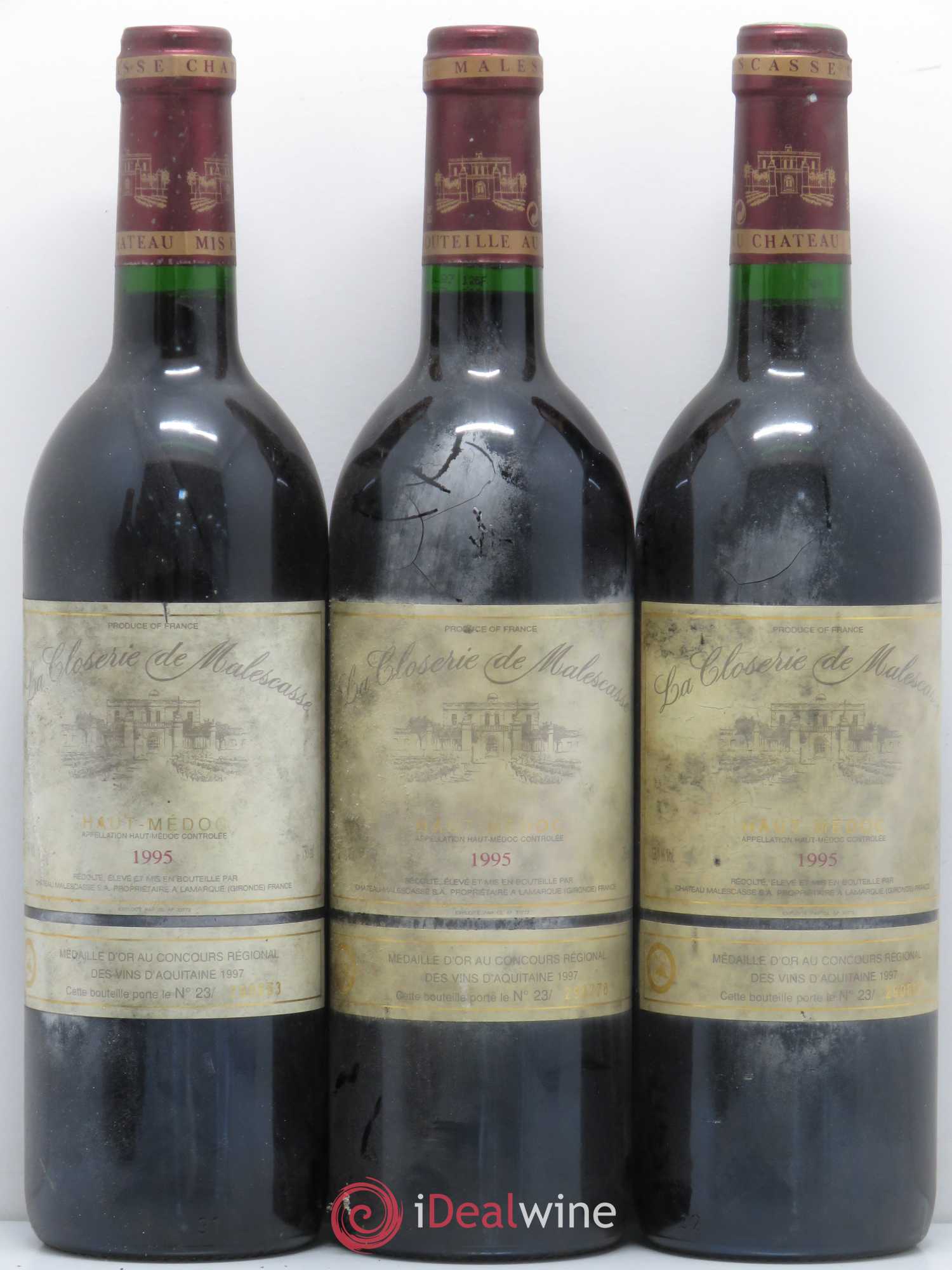 La Closerie de Camensac 1995 - Lot de 6 bouteilles - 1