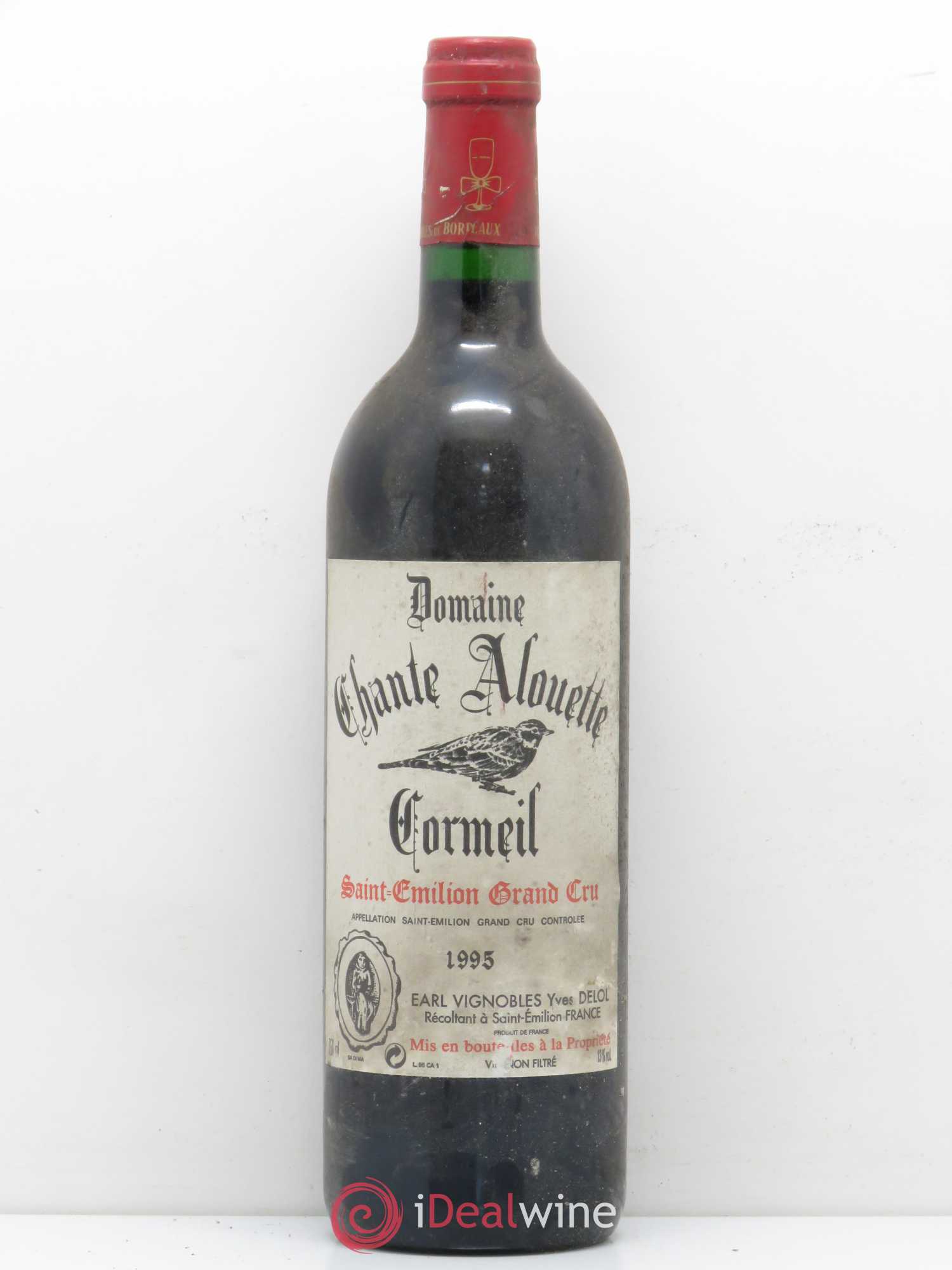 Saint-Émilion Chante Alouette Cormeil 1995 - Posten von 1 Flasche - 0