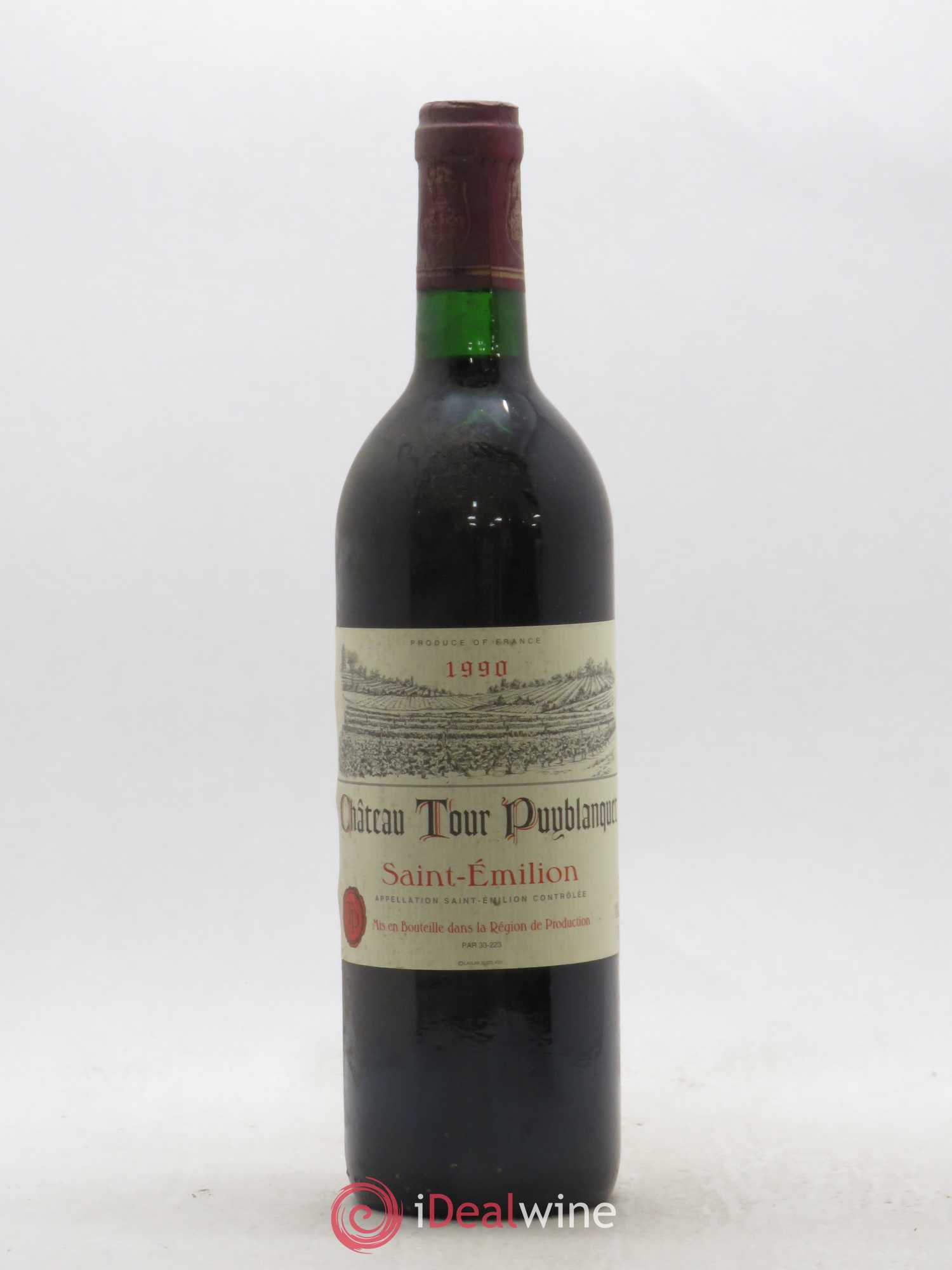 Saint-Émilion Château Tour Puyblanquet (sans prix de réserve) 1990 - Posten von 1 Flasche - 0