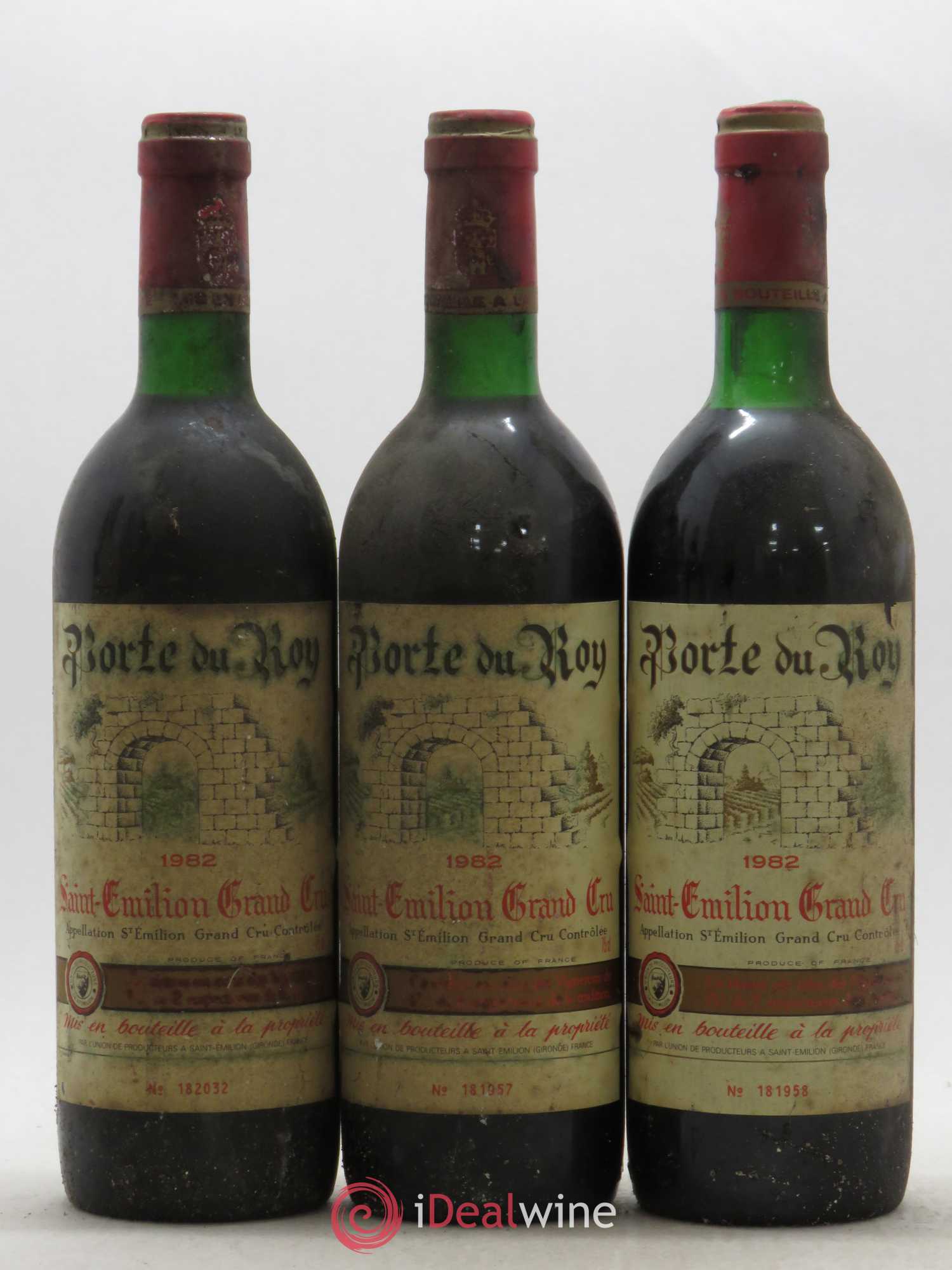 Saint-Émilion Grand Cru Château Porte du Roi 1982 - Posten von 6 Flaschen - 1