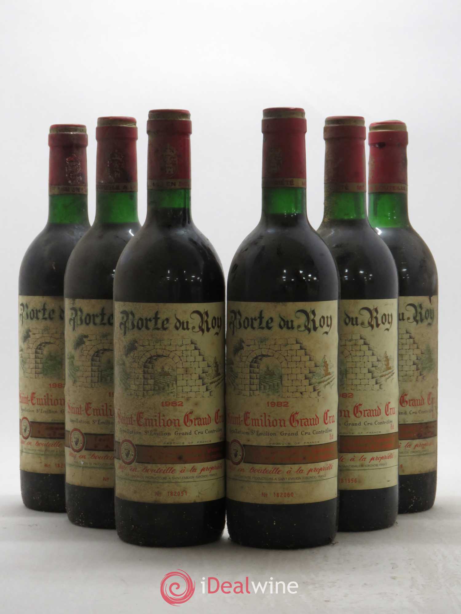 Saint-Émilion Grand Cru Château Porte du Roi 1982 - Posten von 6 Flaschen - 0