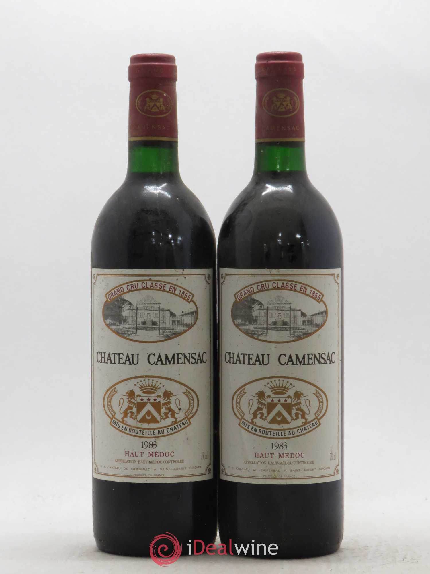 Château Camensac 5ème Grand Cru Classé 1983 - Lot de 2 bouteilles - 0