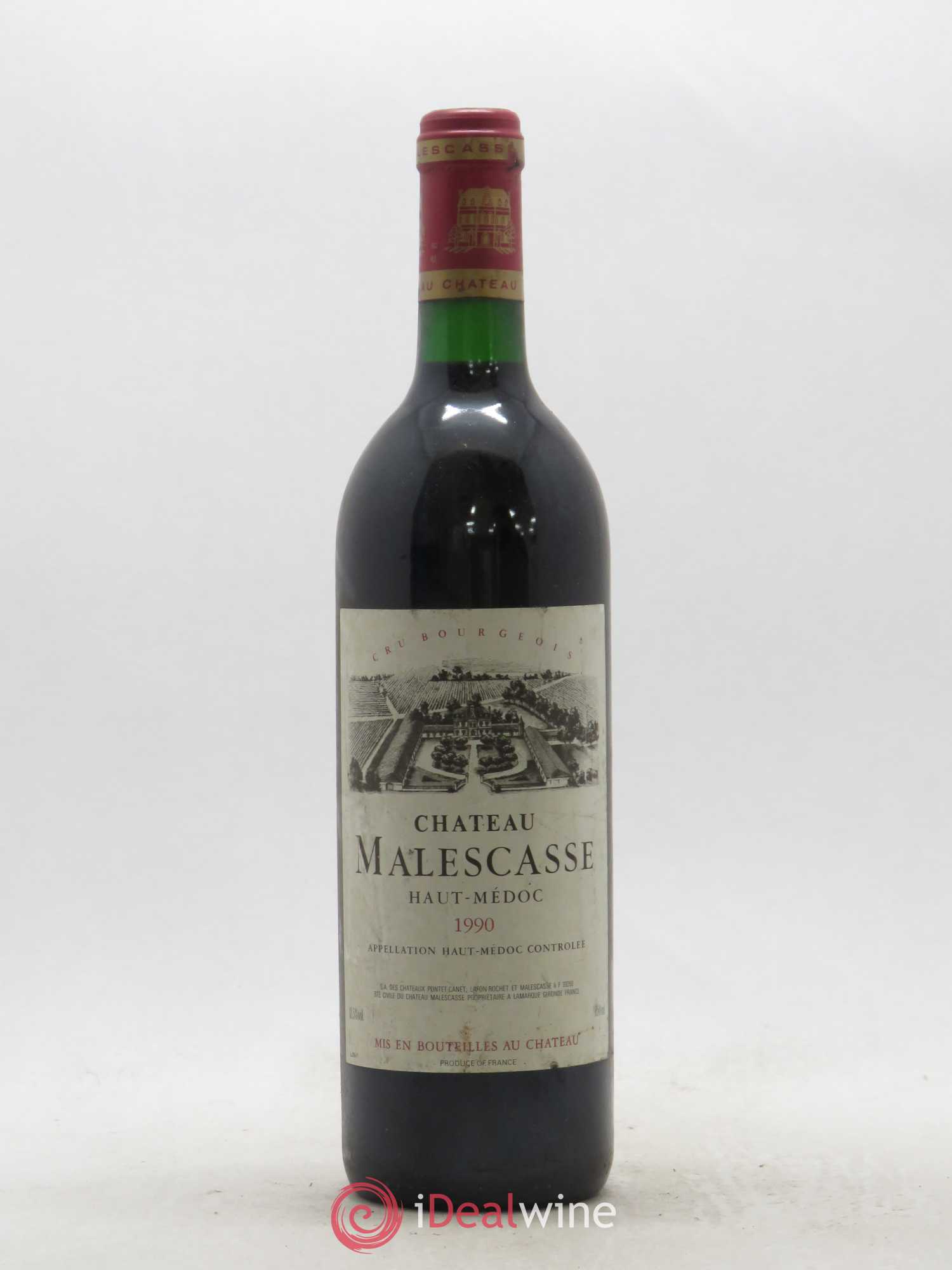 Château Malescasse Cru Bourgeois Exceptionnel 1990 - Lot de 1 bouteille - 0