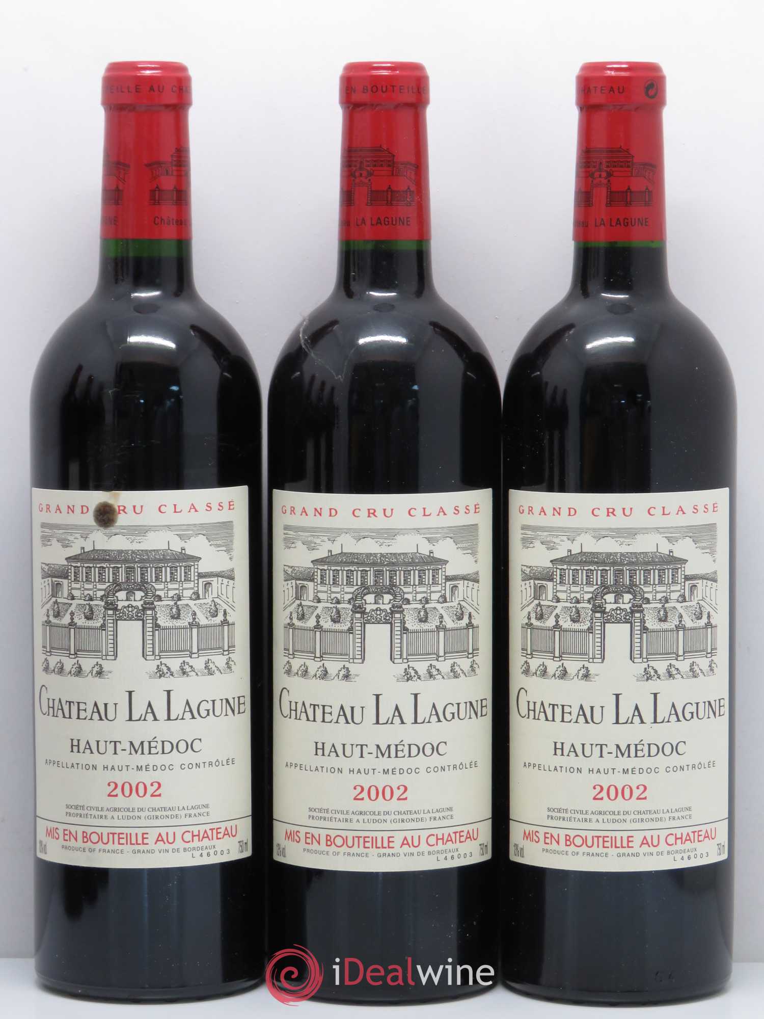 Château la Lagune 3ème Grand Cru Classé 2002 - Lot de 6 bouteilles - 1