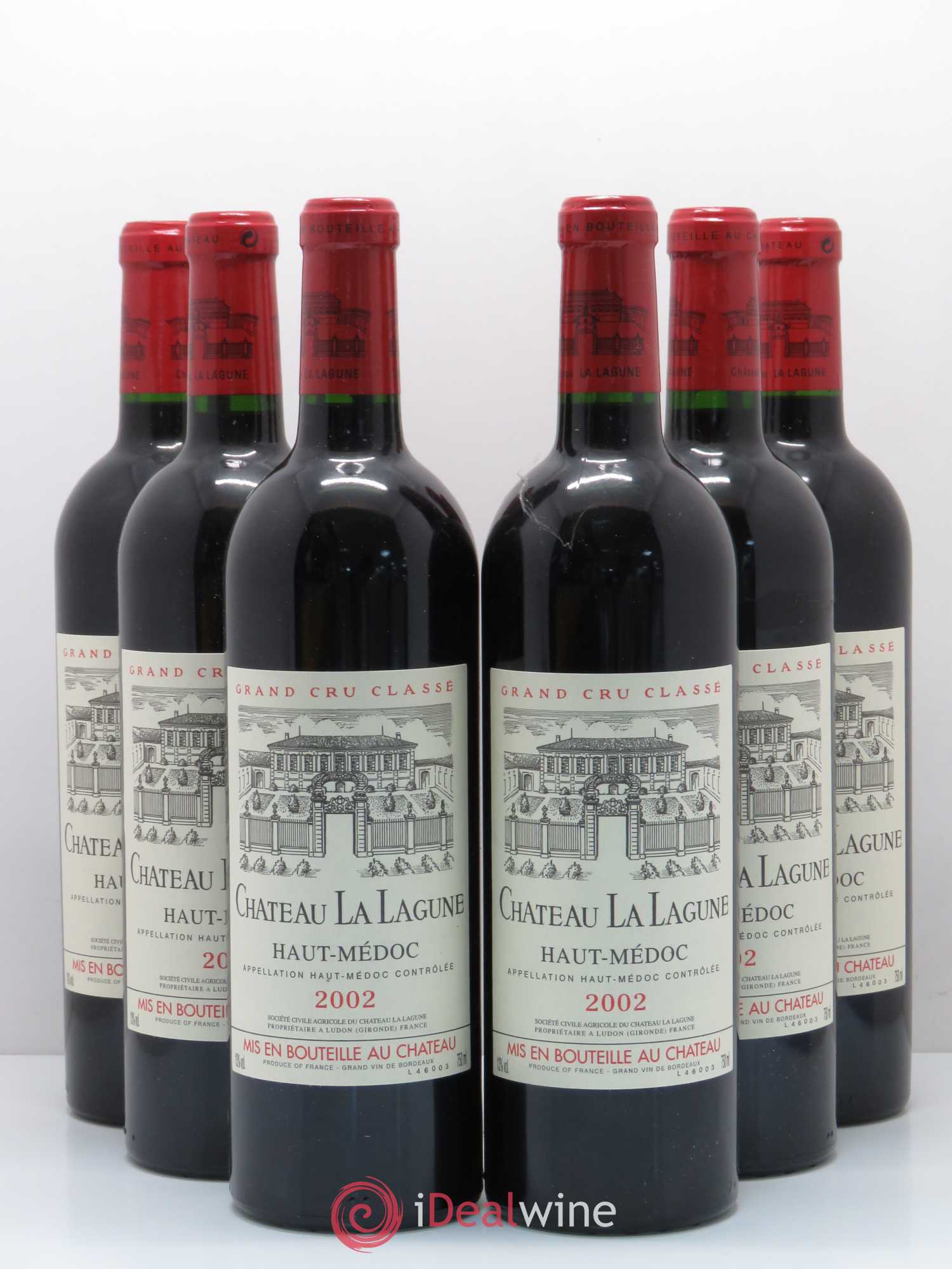 Château la Lagune 3ème Grand Cru Classé 2002 - Lot de 6 bouteilles - 0