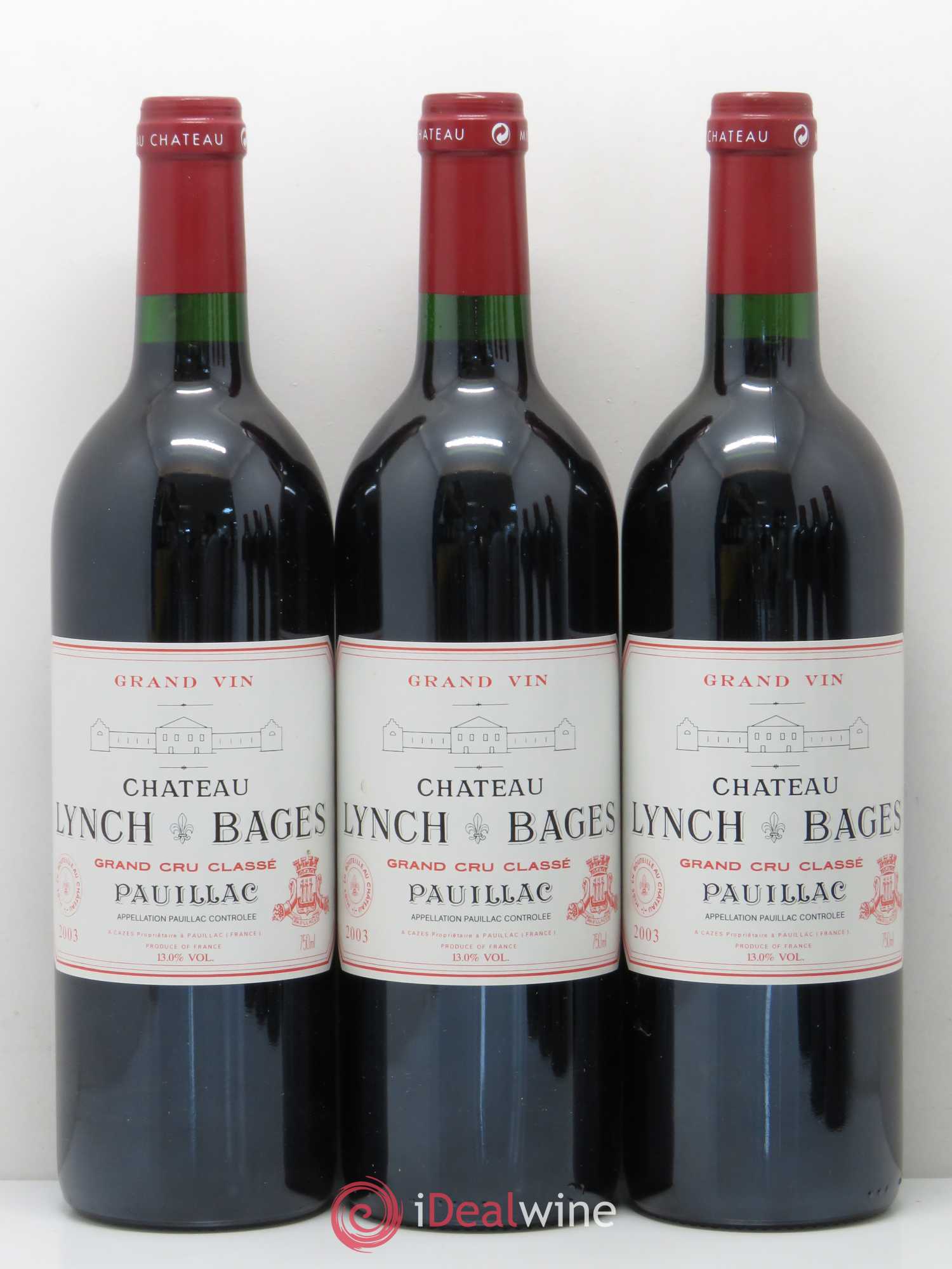 Château Lynch Bages 5ème Grand Cru Classé 2003 - Lot de 6 bouteilles - 2