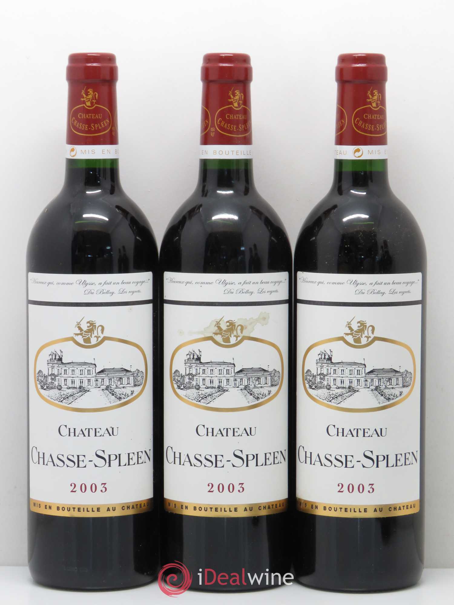 Château Chasse Spleen 2003 - Lot de 5 bouteilles - 1