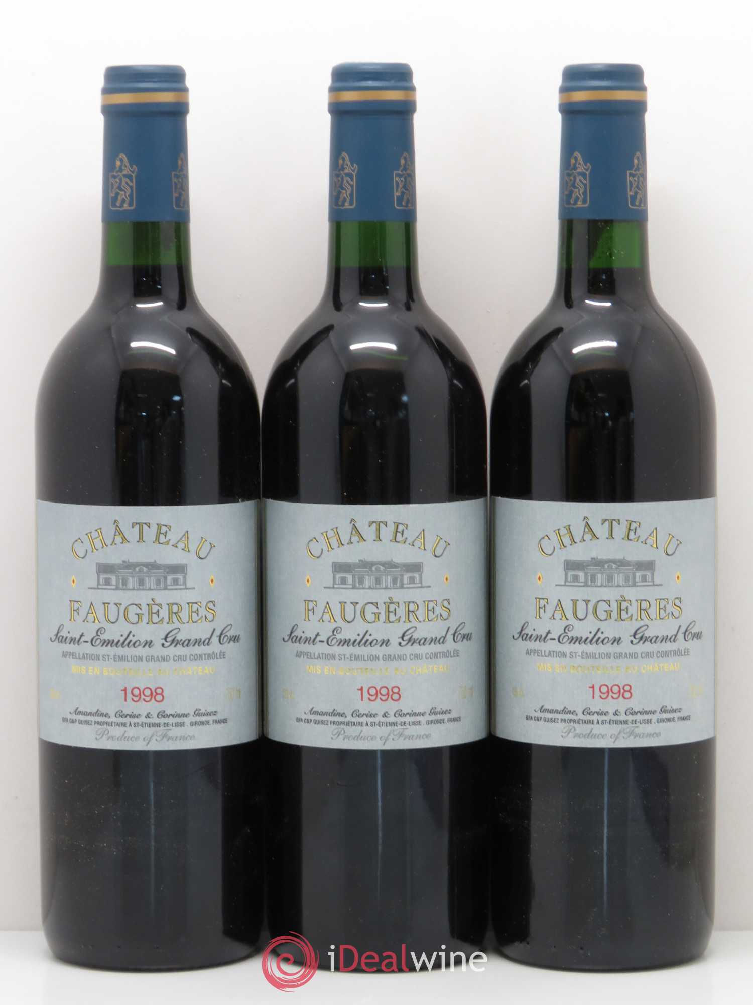 Château Faugères Grand Cru Classé 1998 - Lot de 6 bouteilles - 2