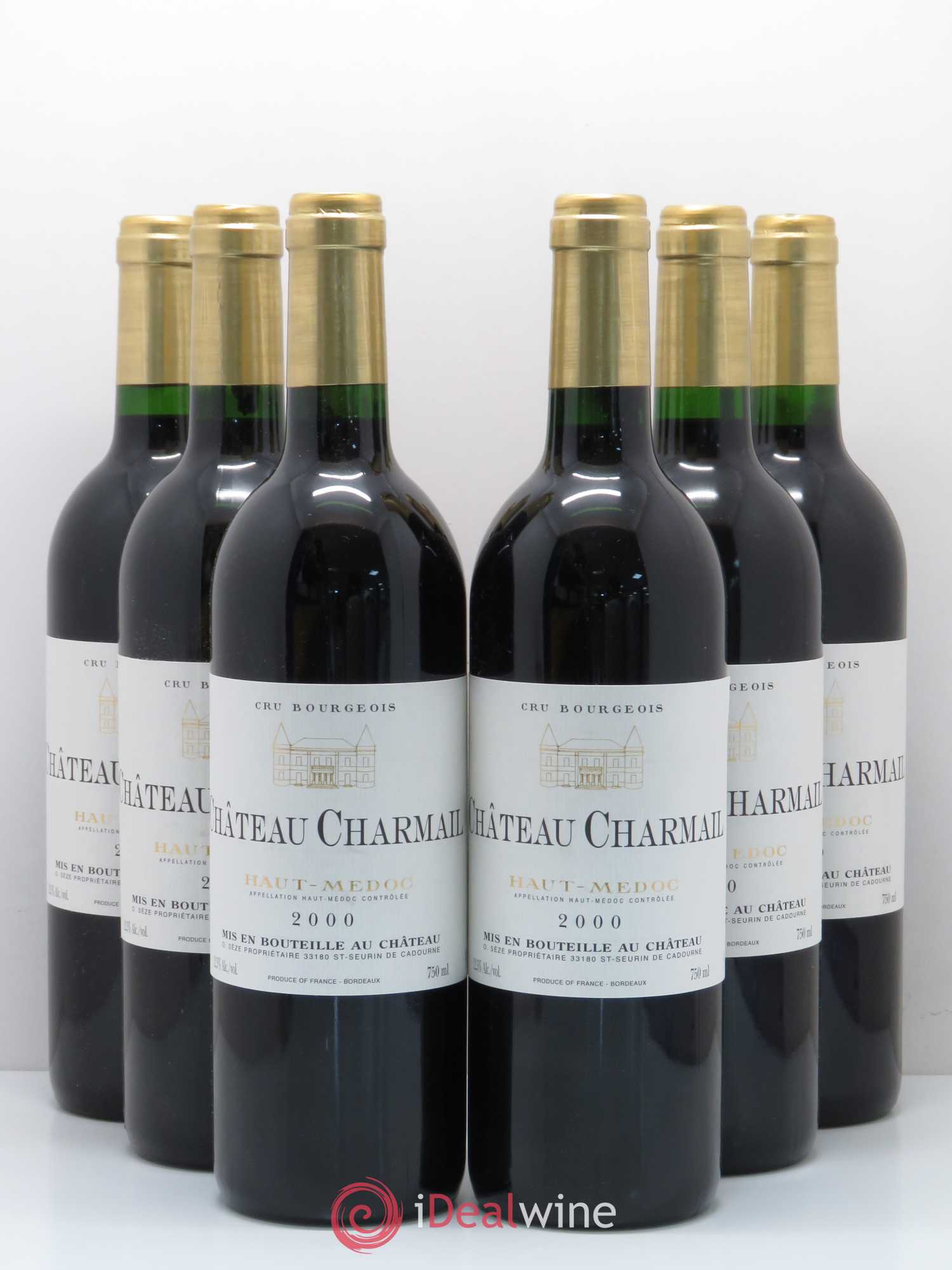 Château Charmail Cru Bourgeois 2000 - Lot de 6 bouteilles - 0