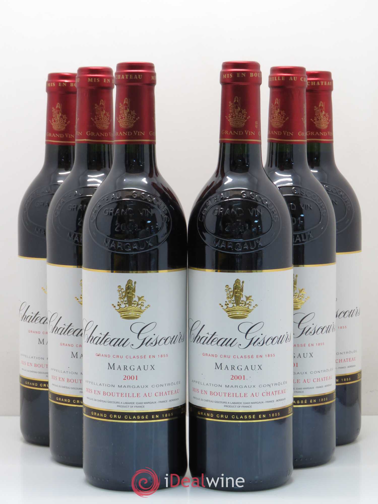 Château Giscours 3ème Grand Cru Classé 2001 - Lot de 6 bouteilles - 0