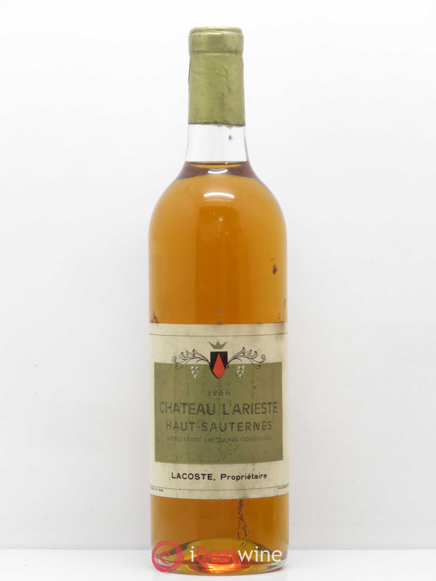 Sauternes Chateau L'Arieste 1966 - Posten von 1 Flasche - 0