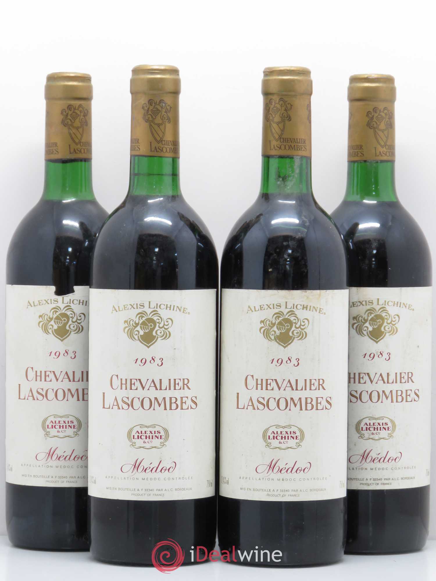 Chevalier de Lascombes Second Vin 1983 - Lot de 4 bouteilles - 0