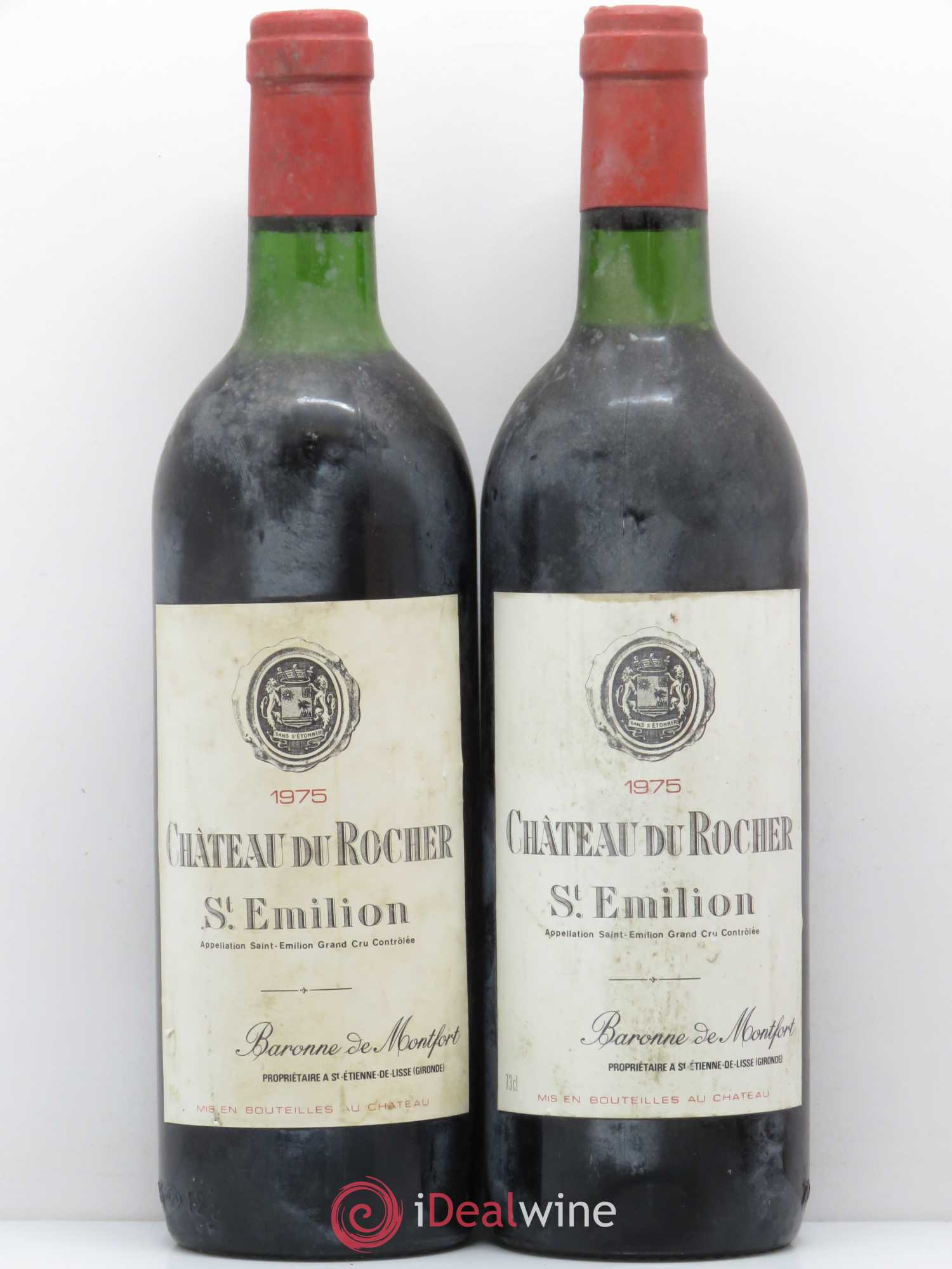 Saint-Émilion Château du Rocher 1975 - Lot de 2 bouteilles - 0