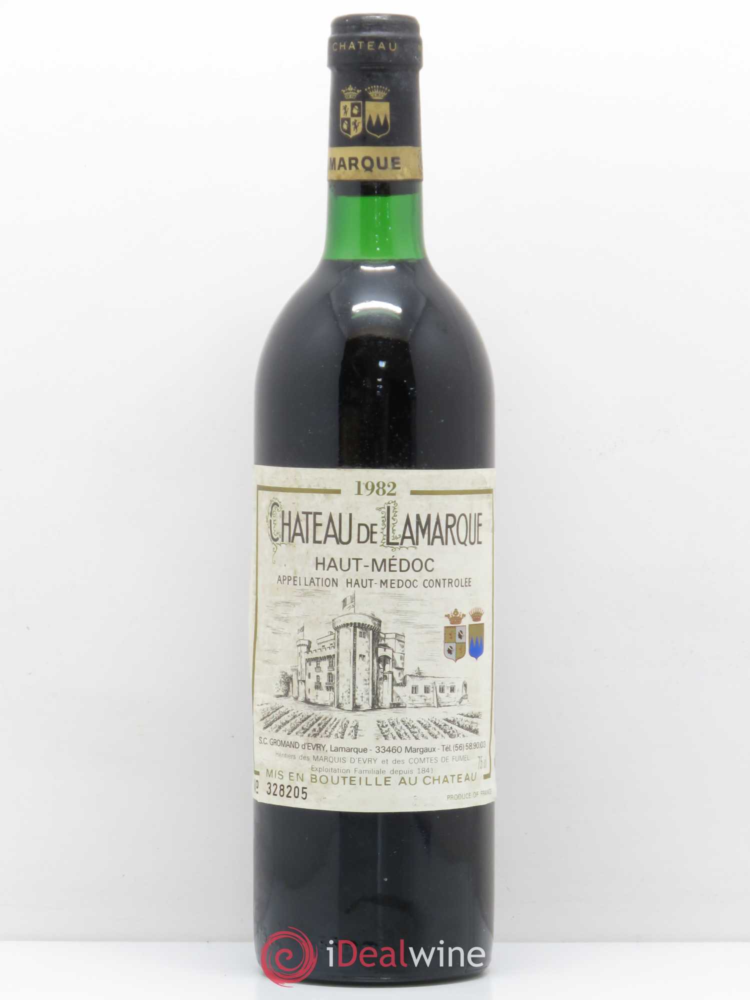 Château de Lamarque Cru Bourgeois 1982 - Lot de 1 bouteille - 0