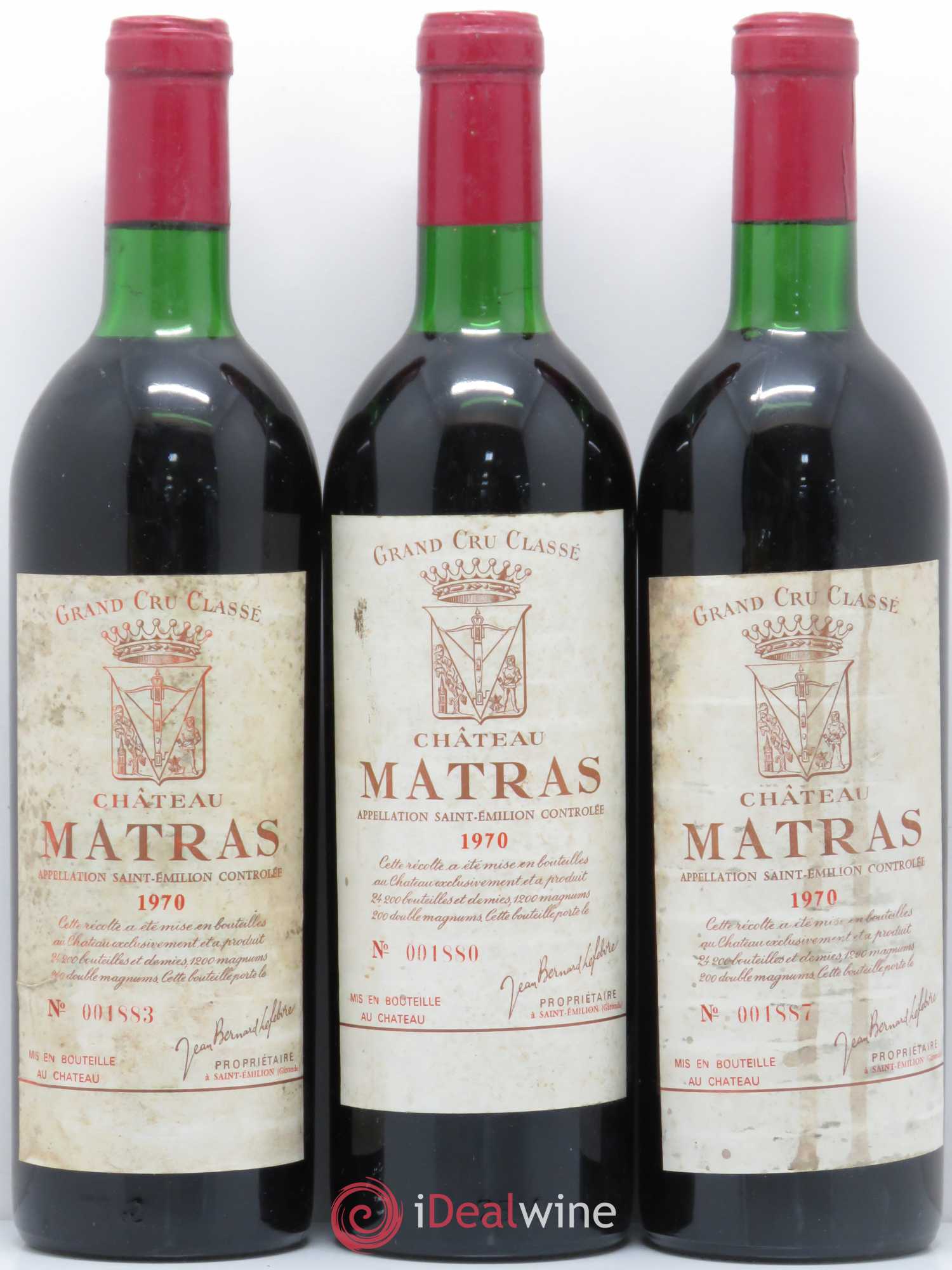 Château Matras 1970 - Lot de 6 bouteilles - 2