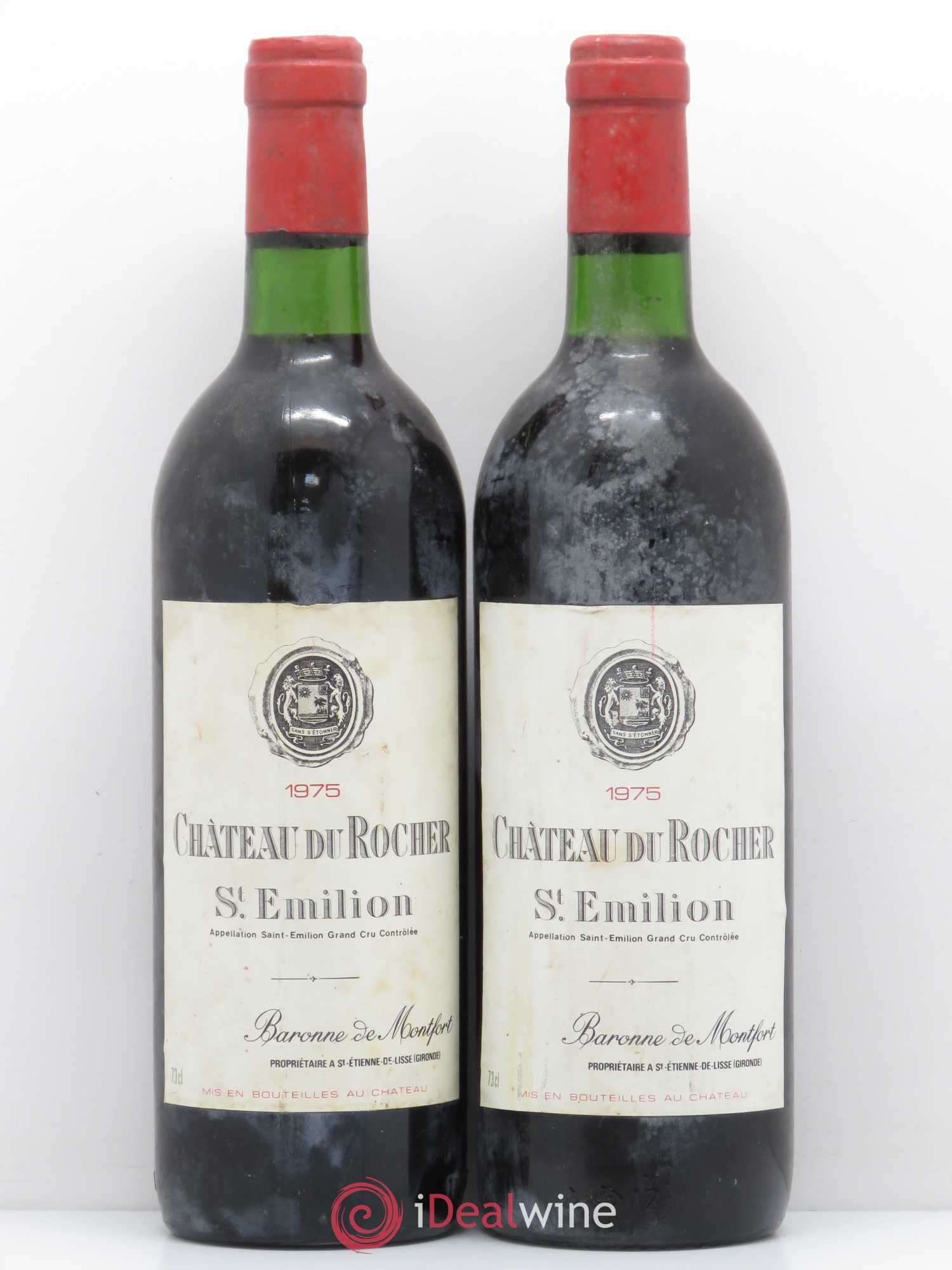 Saint-Émilion Château du Rocher 1975 - Lot de 2 bouteilles - 0