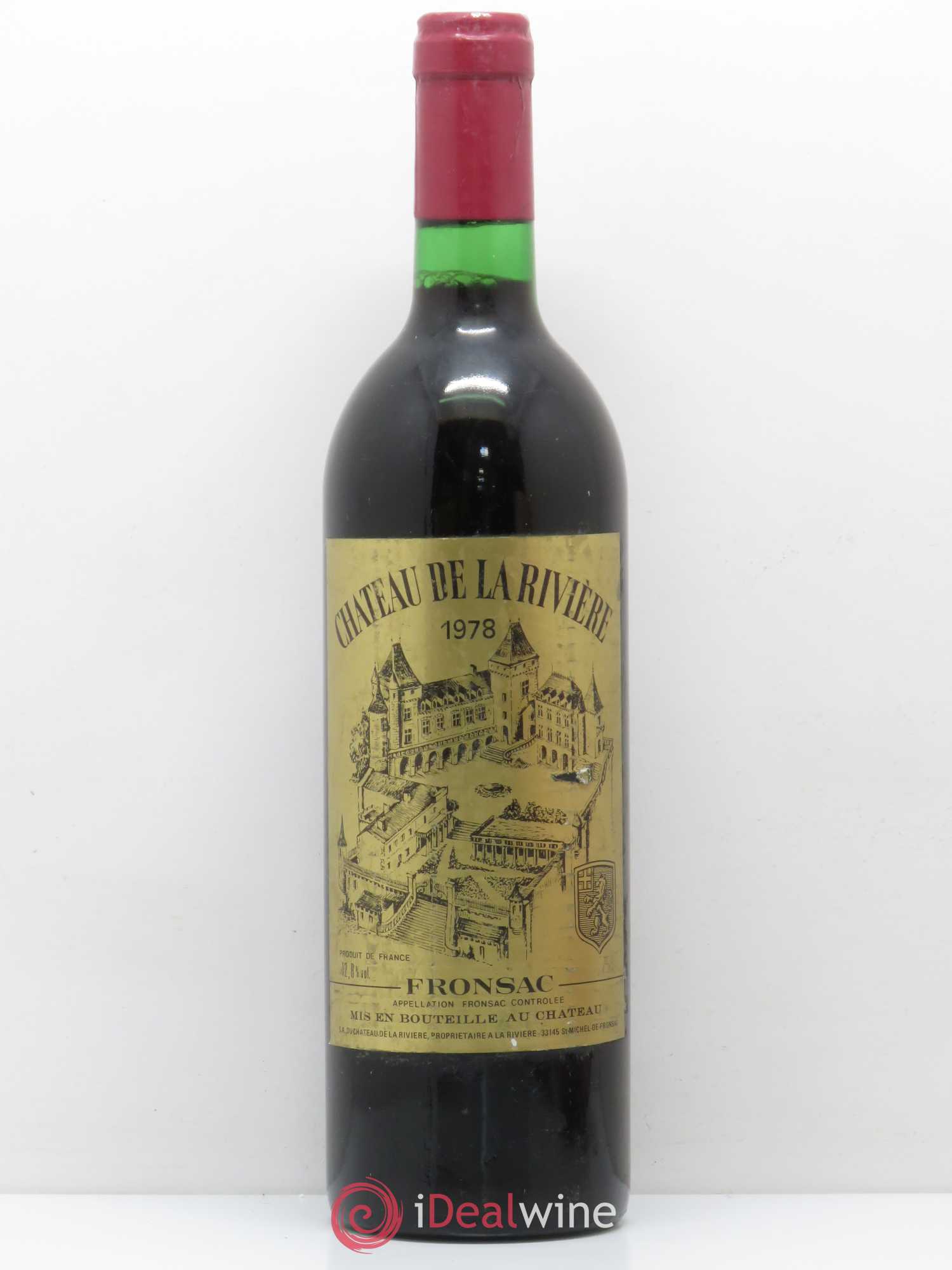 Château de La Rivière 1978 - Lot de 1 bouteille - 0