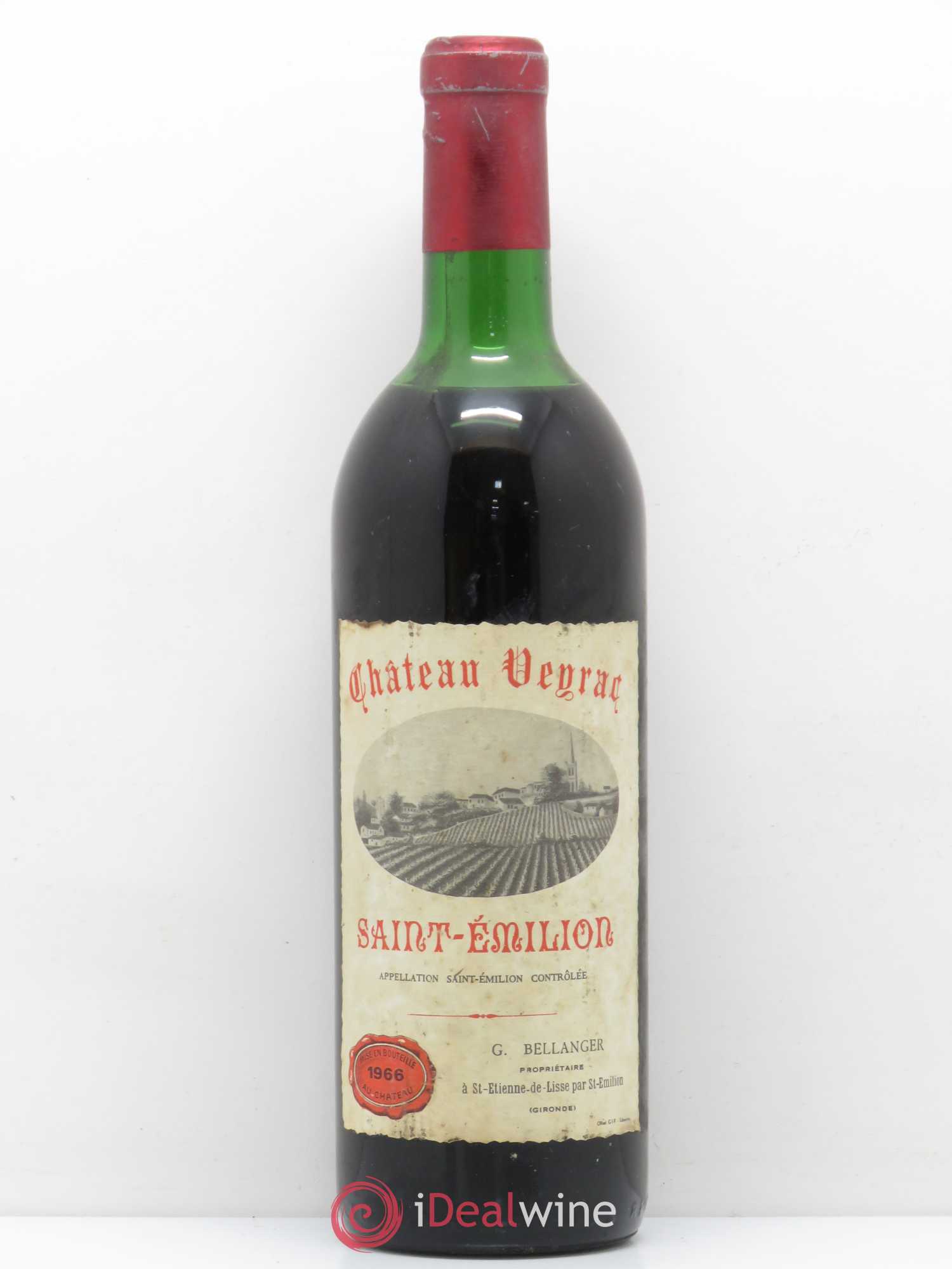 Saint-Émilion Château Veyrac 1966 - Posten von 1 Flasche - 0