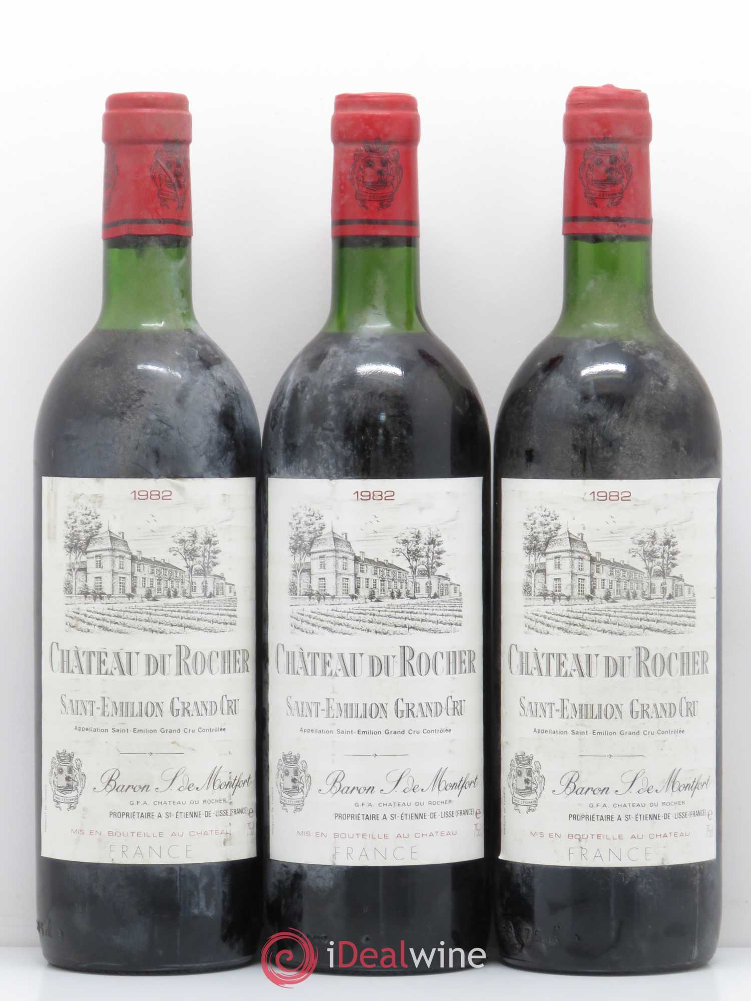 Saint-Émilion Château du Rocher 1982 - Lot of 6 bottles - 2