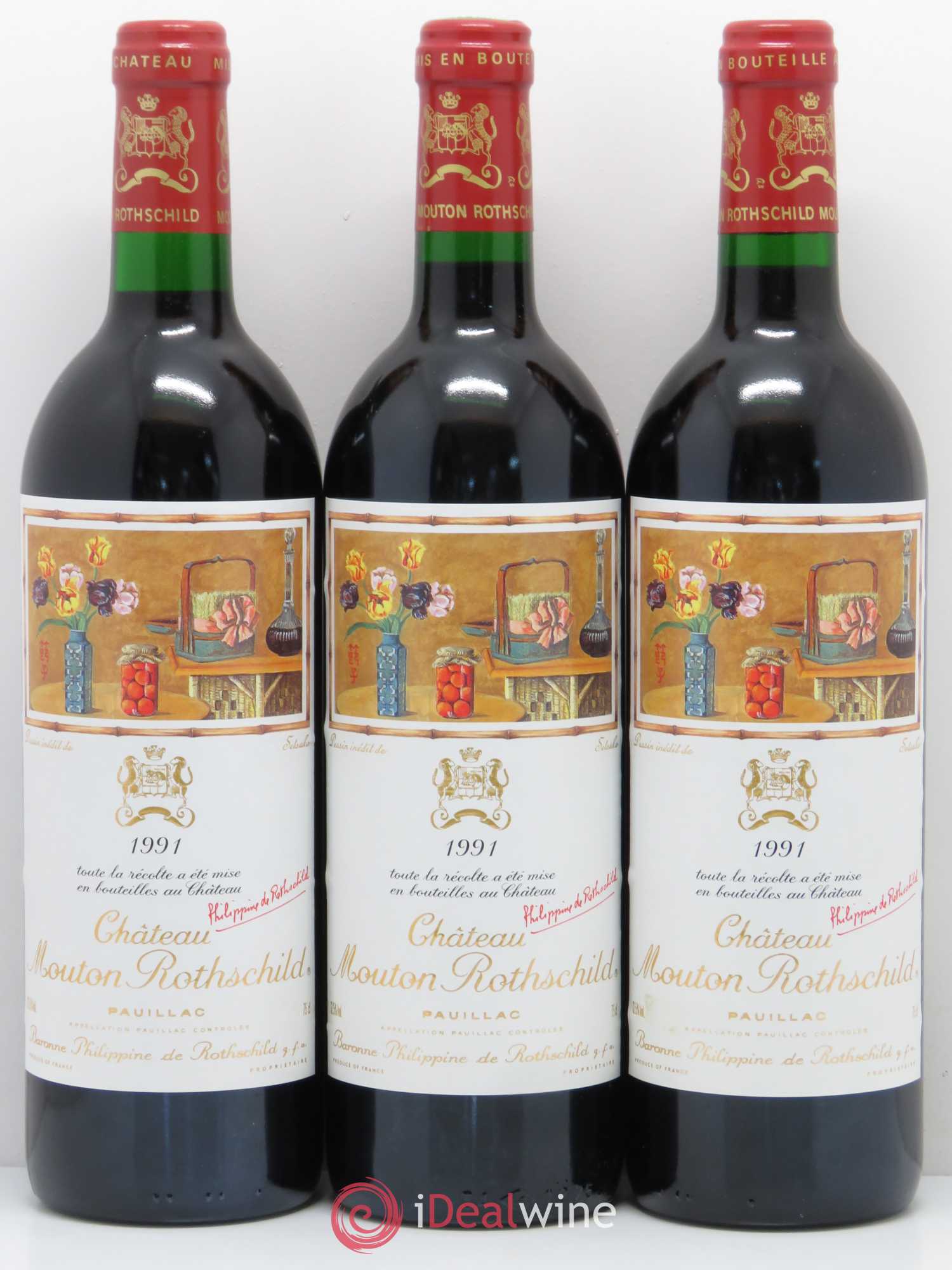 Château Mouton Rothschild 1er Grand Cru Classé 1991 - Lot de 12 bouteilles - 5