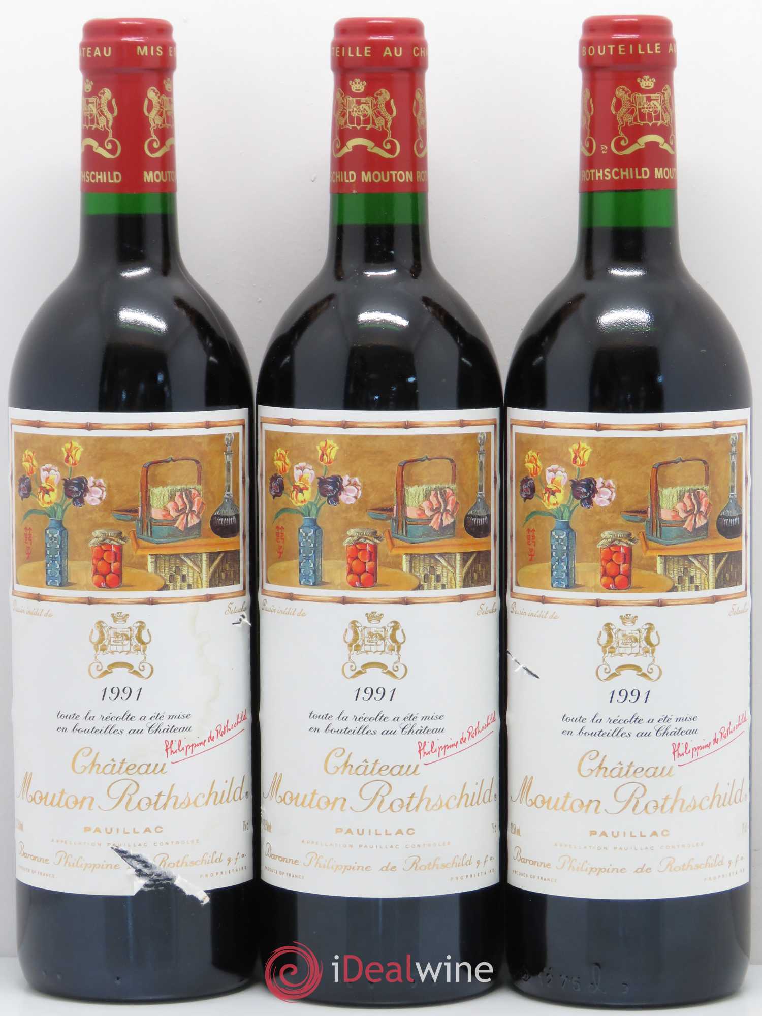 Château Mouton Rothschild 1er Grand Cru Classé 1991 - Lot de 12 bouteilles - 7