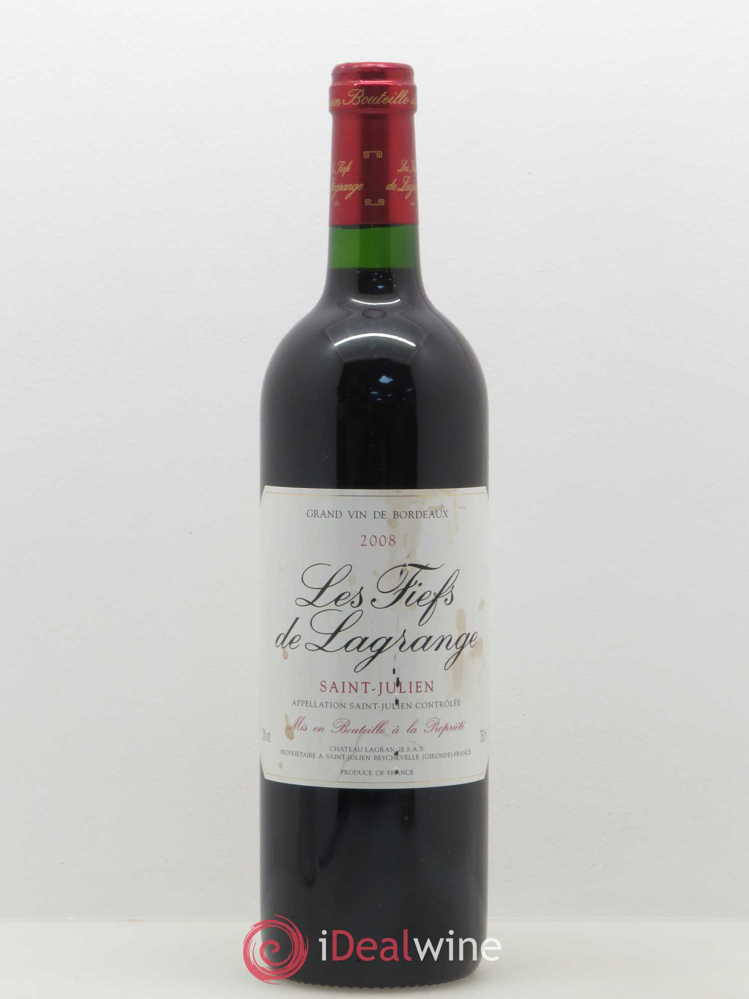 Les Fiefs de Lagrange Second Vin 2008 - Lot de 1 bouteille - 0