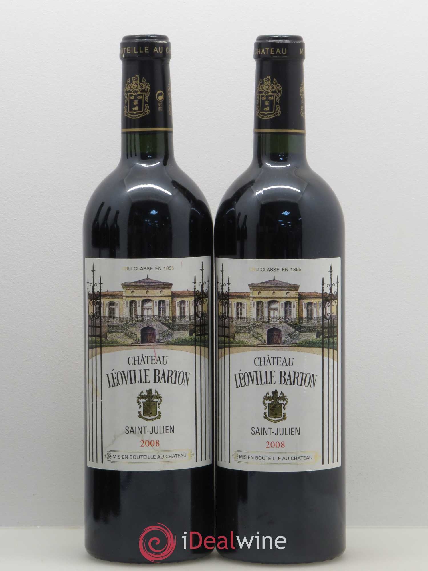 Château Léoville Barton 2ème Grand Cru Classé 2008 - Lot de 5 bouteilles - 2