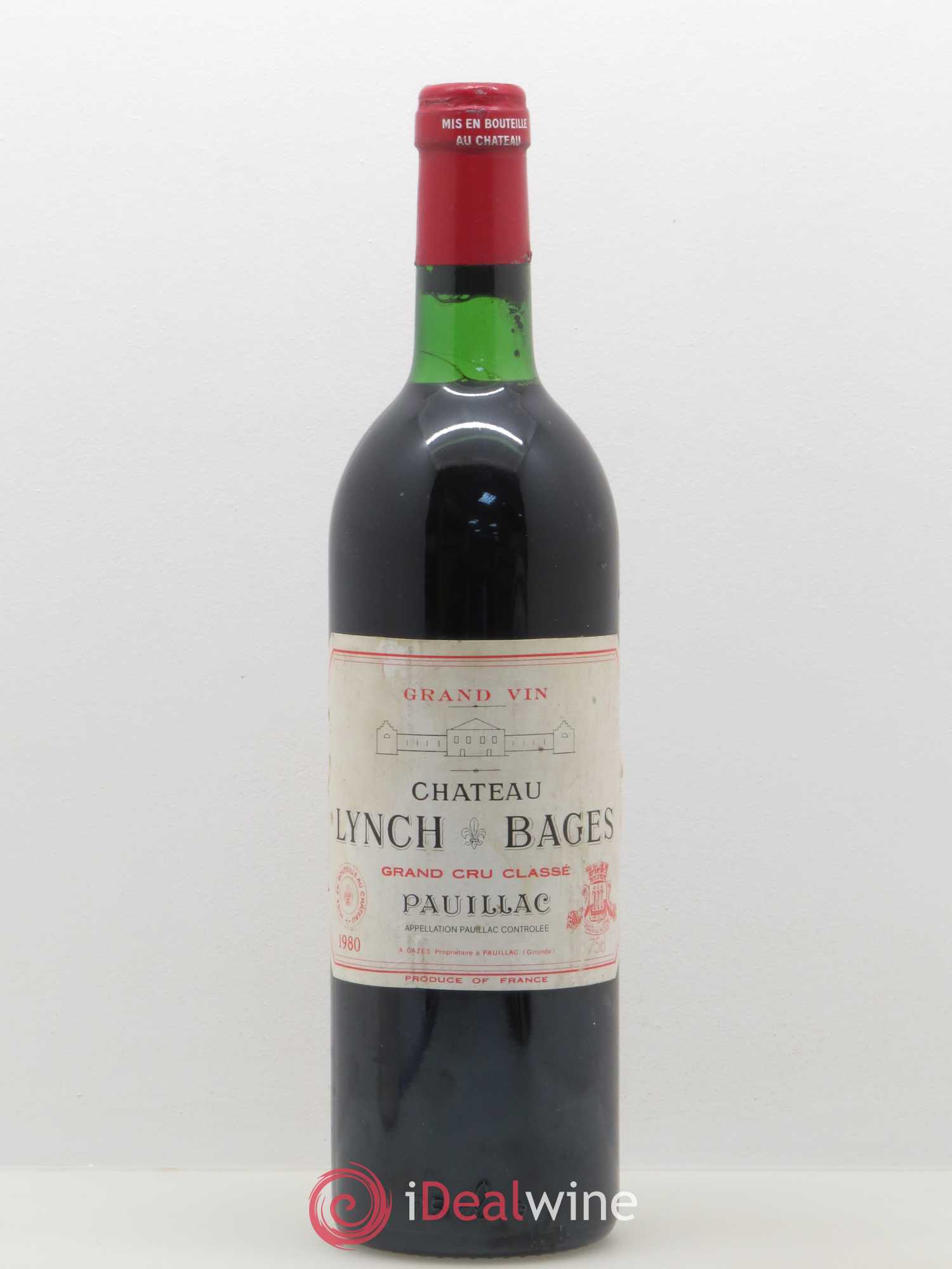 Château Lynch Bages 5ème Grand Cru Classé 1980 - Lot de 1 bouteille - 0