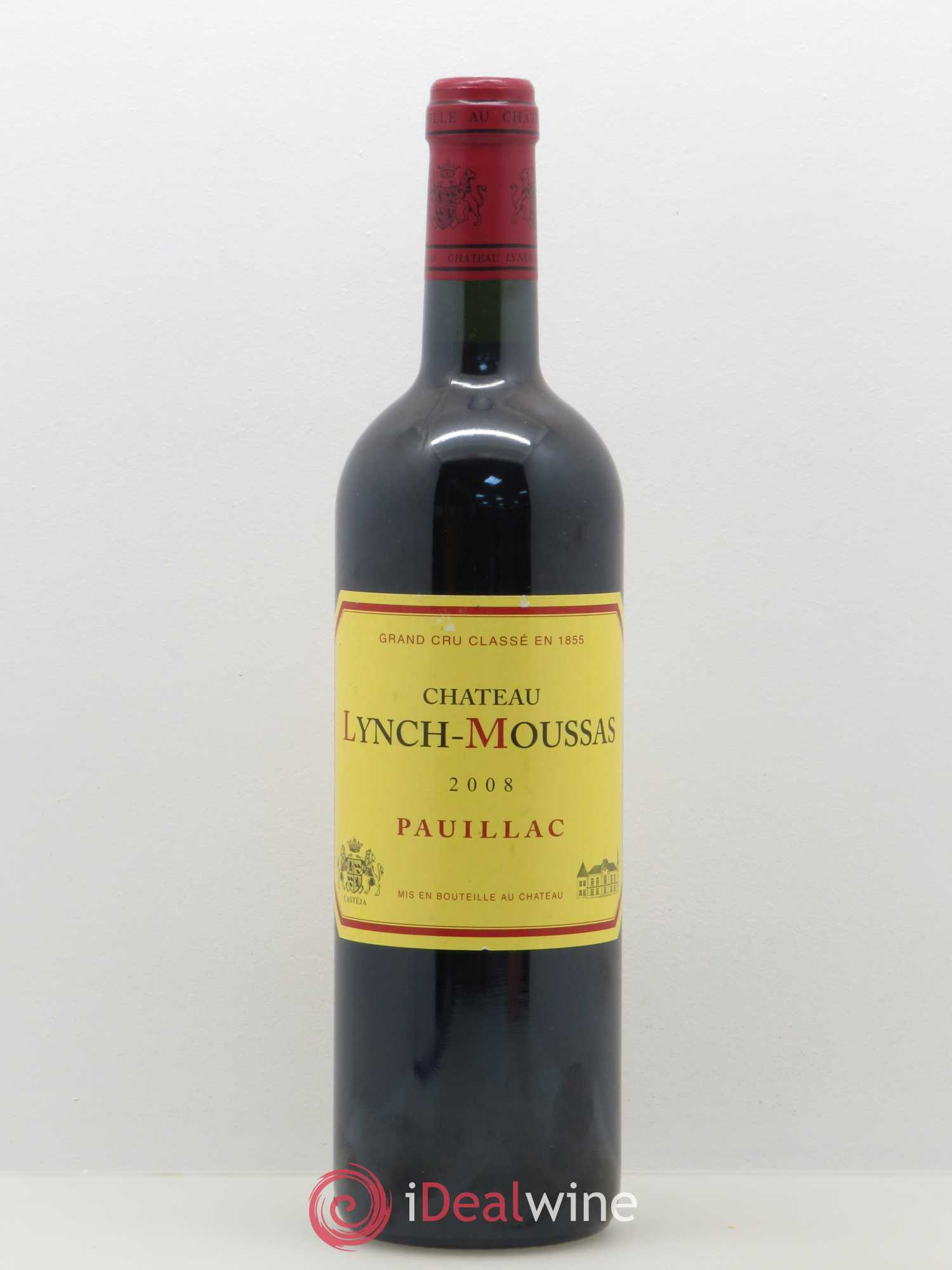 Château Lynch Moussas 5ème Grand Cru Classé 2008 - Lot de 1 bouteille - 0