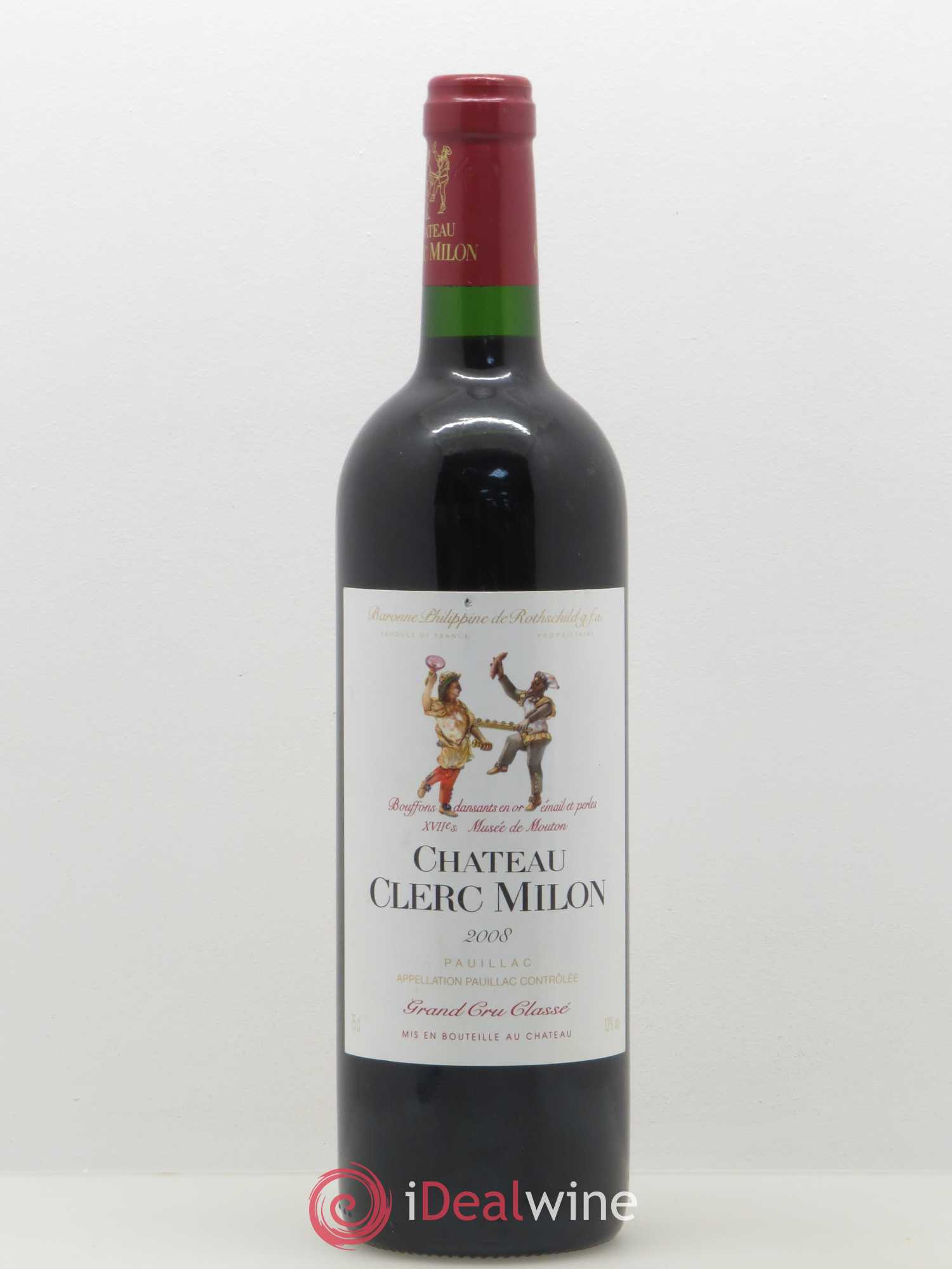 Château Clerc Milon 5ème Grand Cru Classé 2008 - Lot de 1 bouteille - 0
