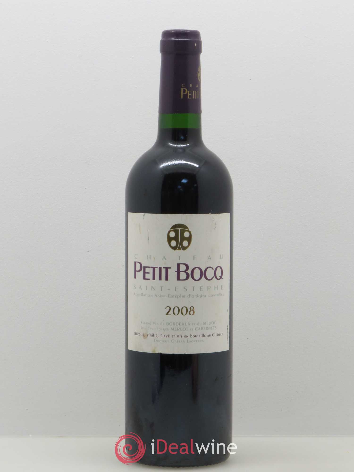Château Petit Bocq Cru Bourgeois 2008 - Lot de 1 bouteille - 0