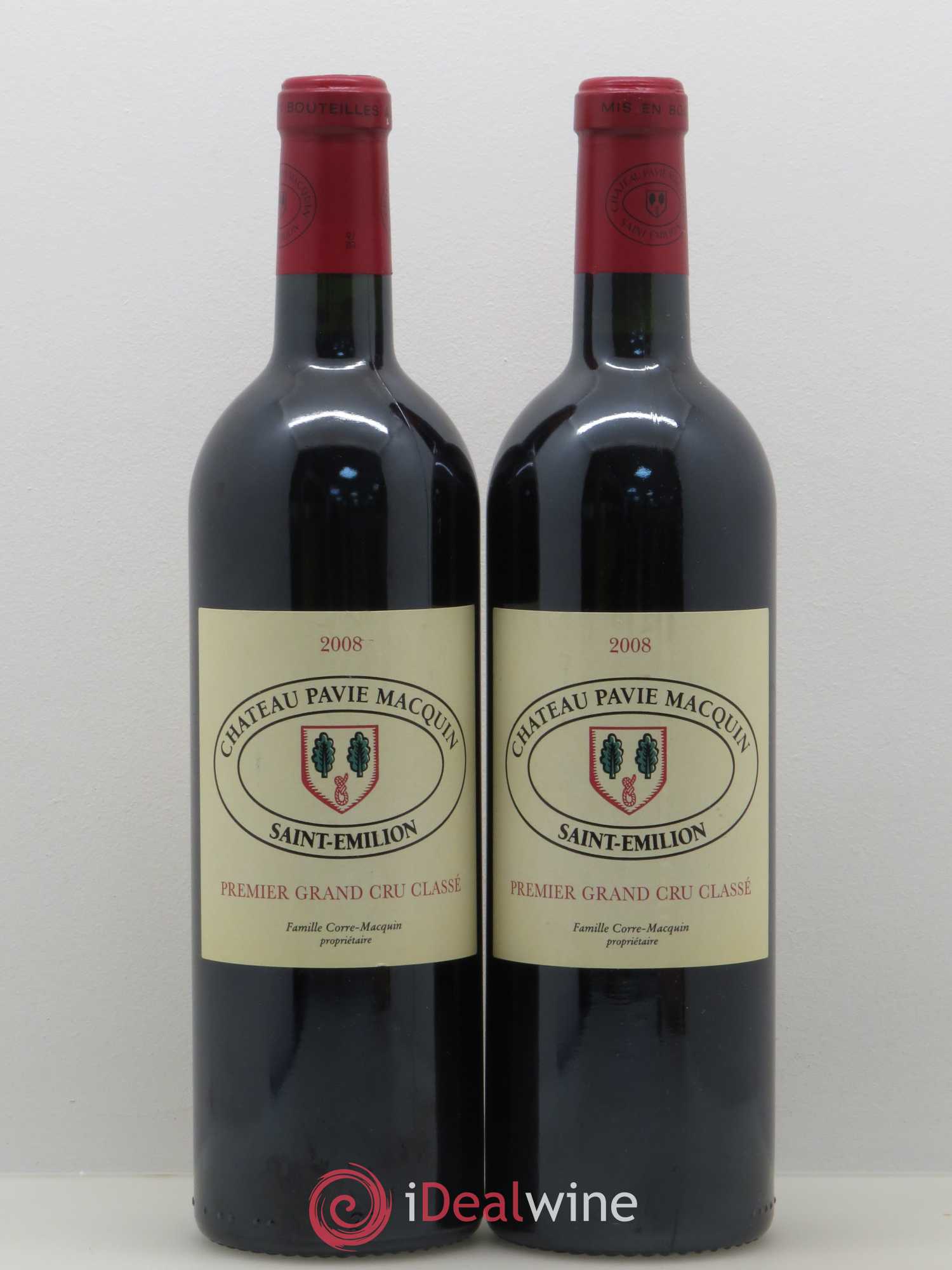 Château Pavie Macquin 1er Grand Cru Classé B 2008 - Lot de 2 bouteilles - 0