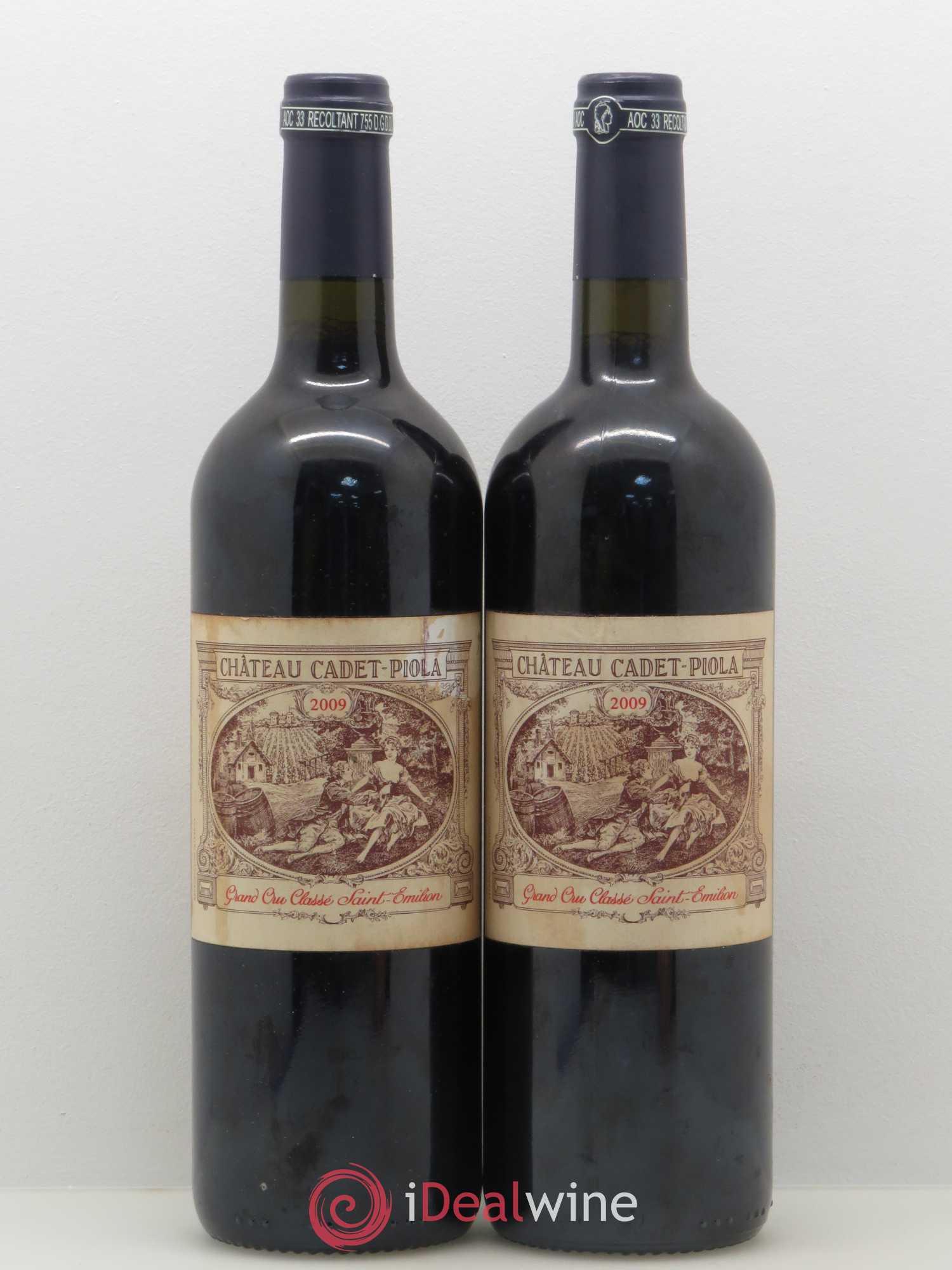 Château Cadet Piola Grand Cru Classé 2009 - Lot de 2 bouteilles - 0