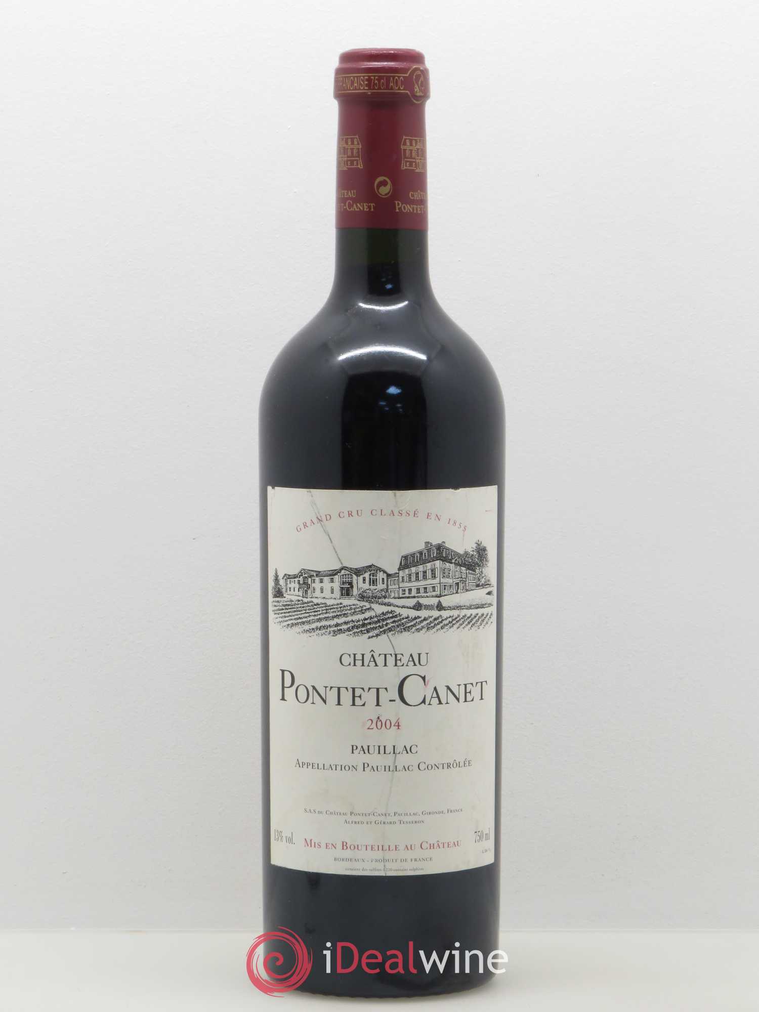 Château Pontet Canet 5ème Grand Cru Classé 2004 - Lot de 1 bouteille - 0