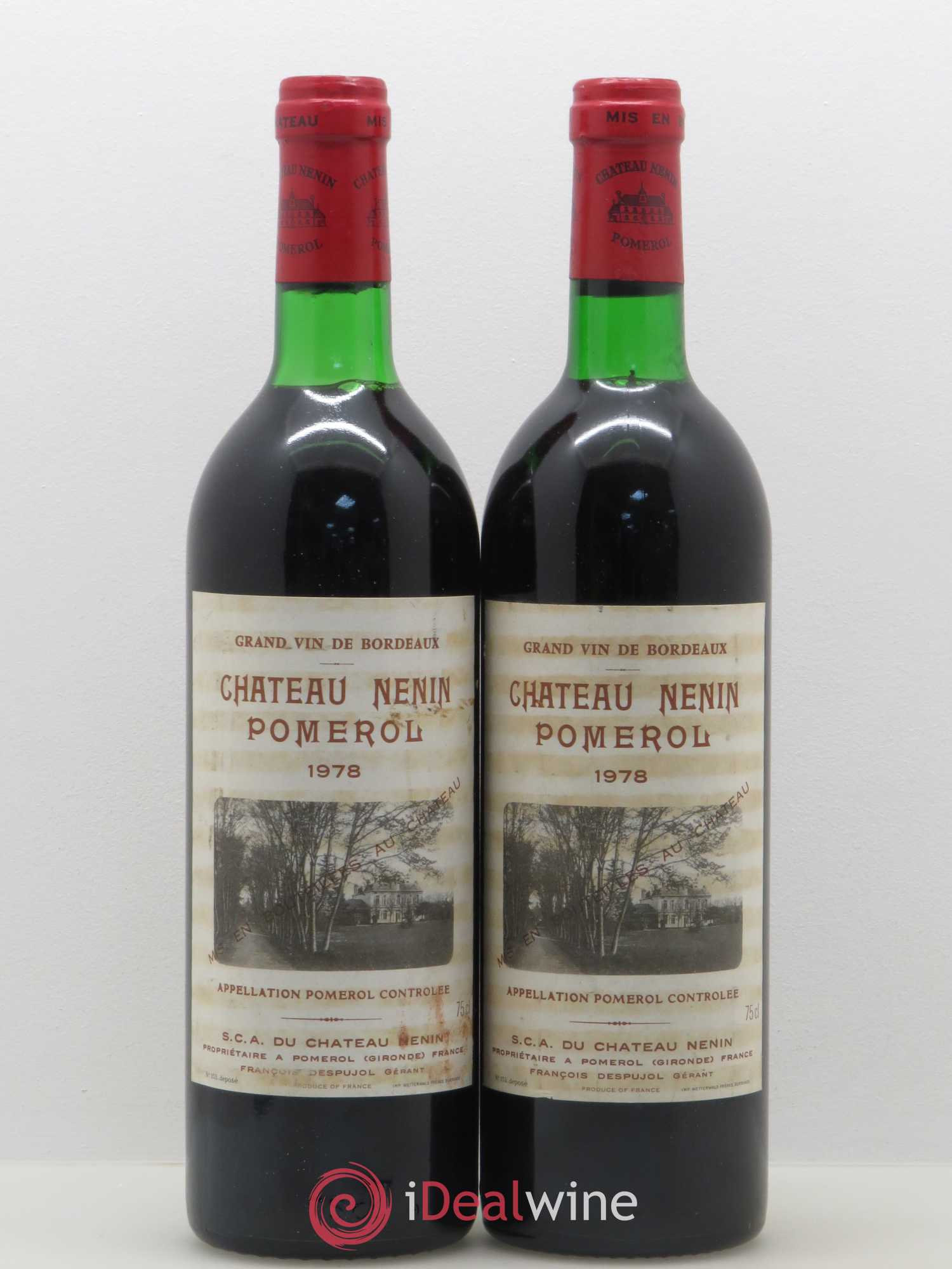Château Nenin 1978 - Lot de 2 bouteilles - 0