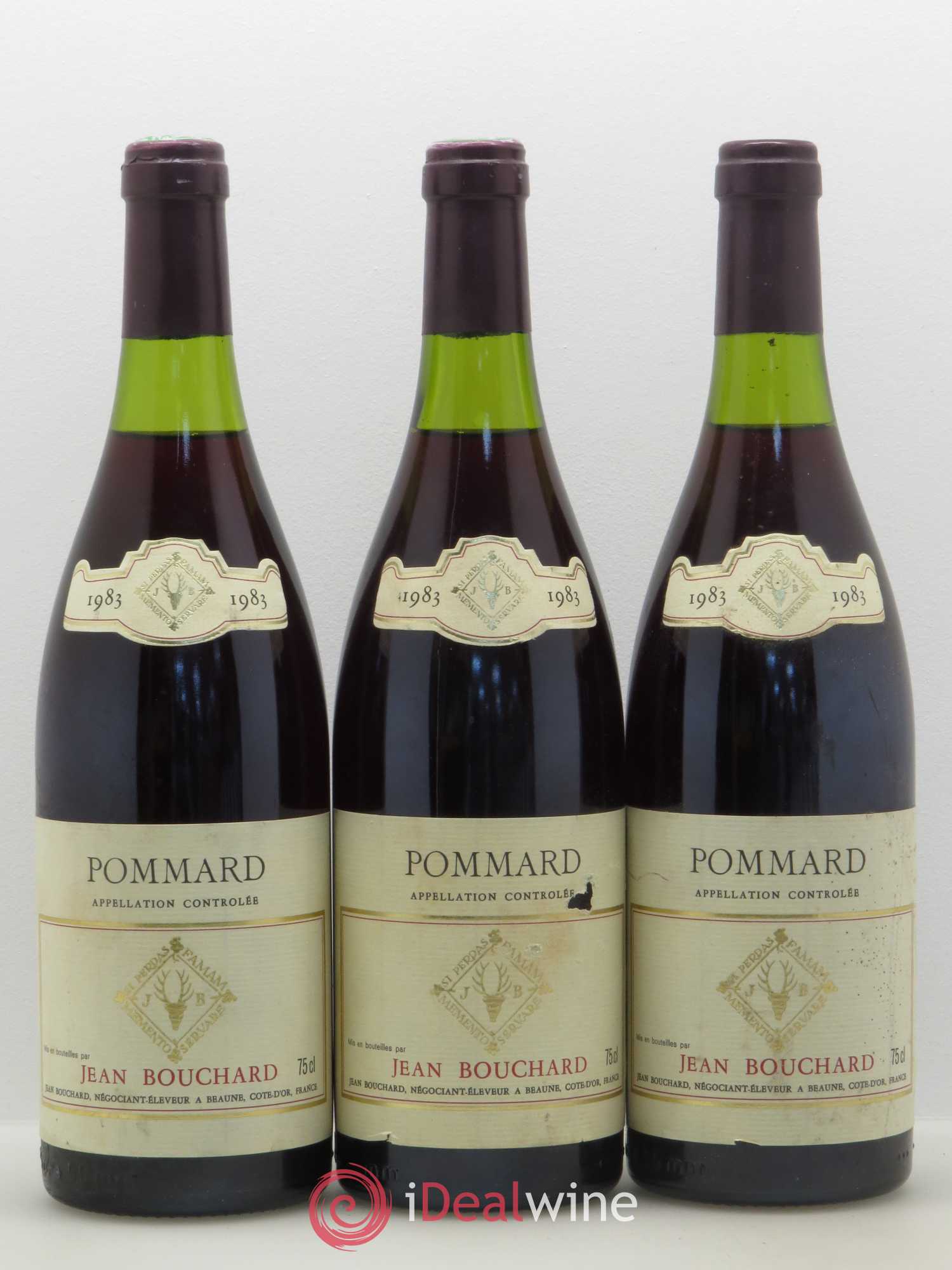 Pommard Jean Bouchard 1983 - Lot de 3 bouteilles - 0