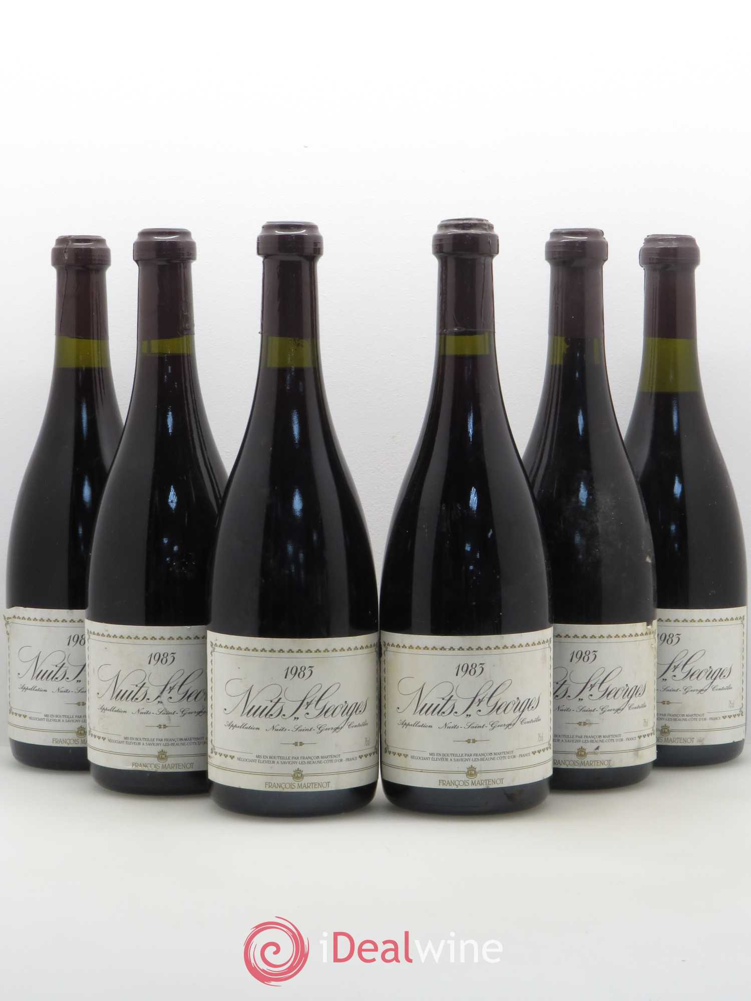 Nuits-Saint-Georges François Martenot 1983 - Lot de 6 bouteilles - 0