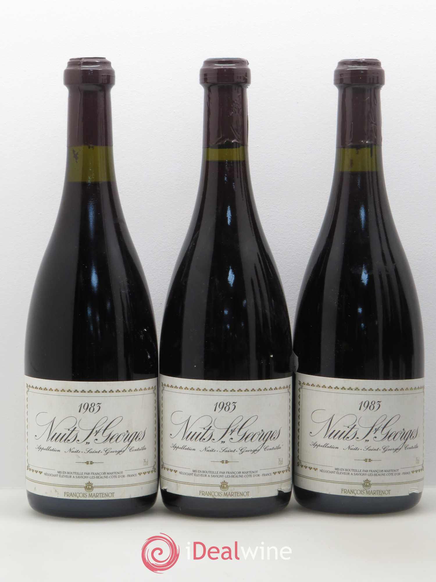 Nuits-Saint-Georges François Martenot 1983 - Lot de 6 bouteilles - 1