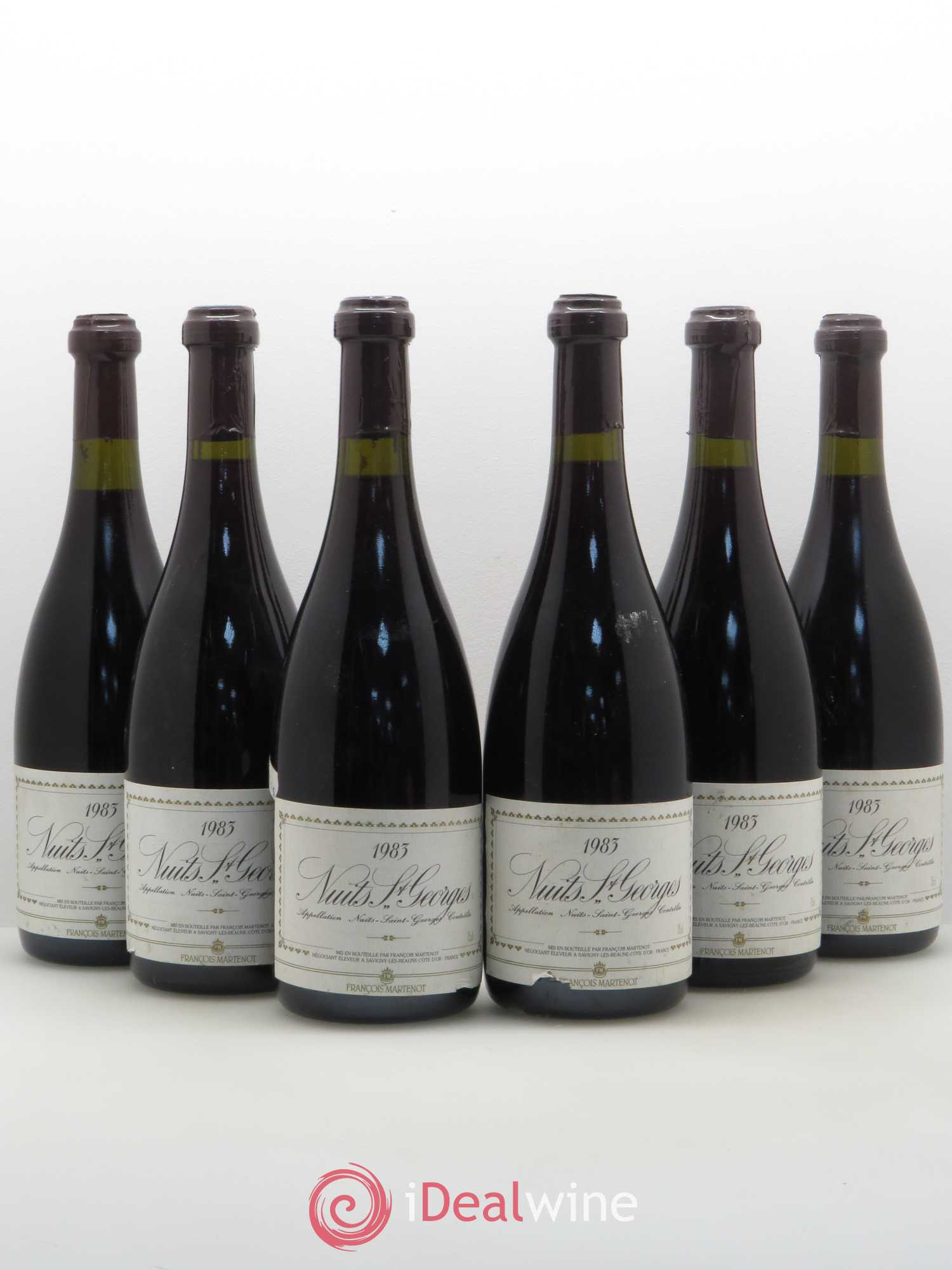 Nuits-Saint-Georges François Martenot 1983 - Lot de 6 bouteilles - 0