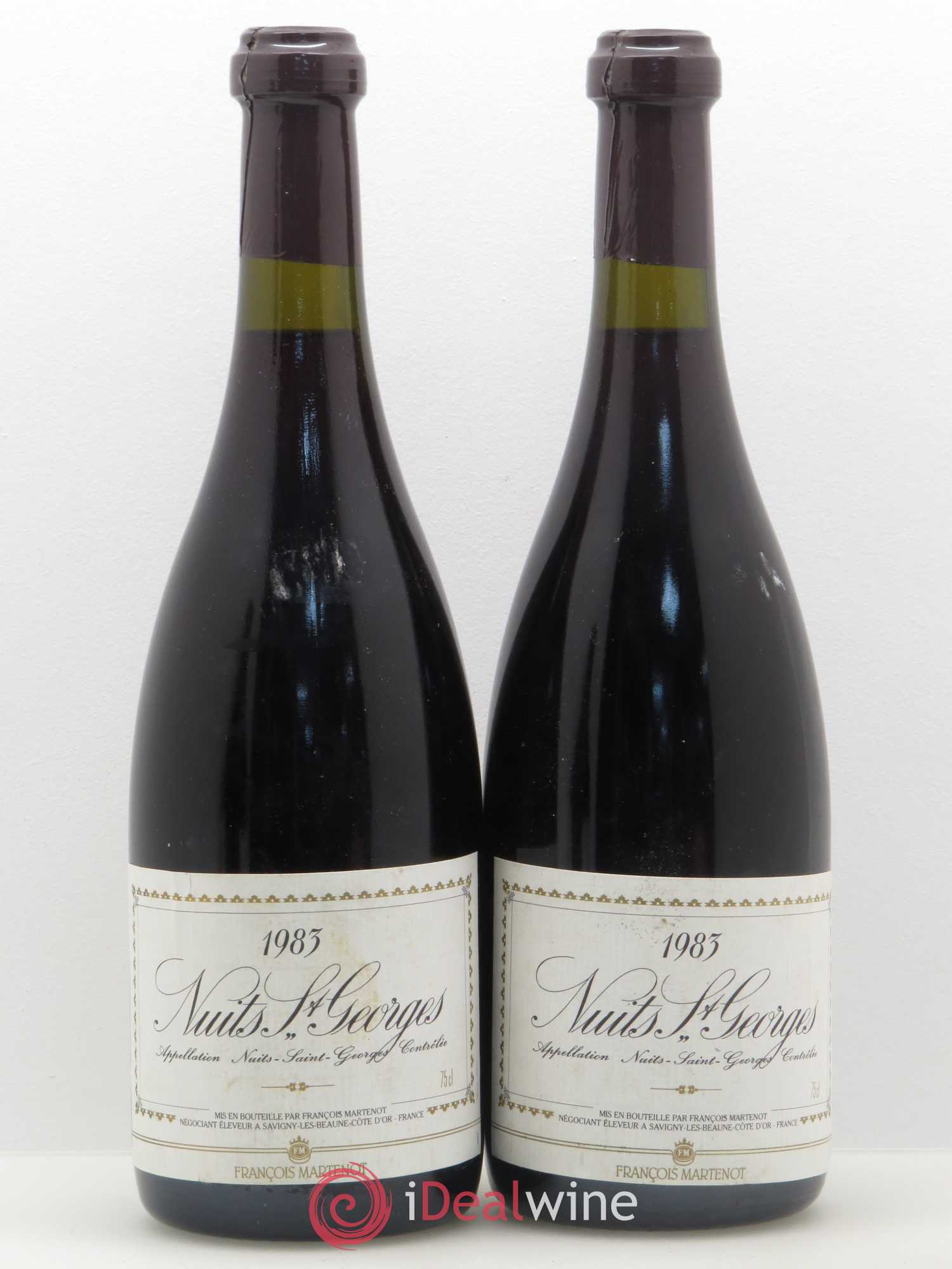 Nuits-Saint-Georges François Martenot 1983 - Lot de 2 bouteilles - 0