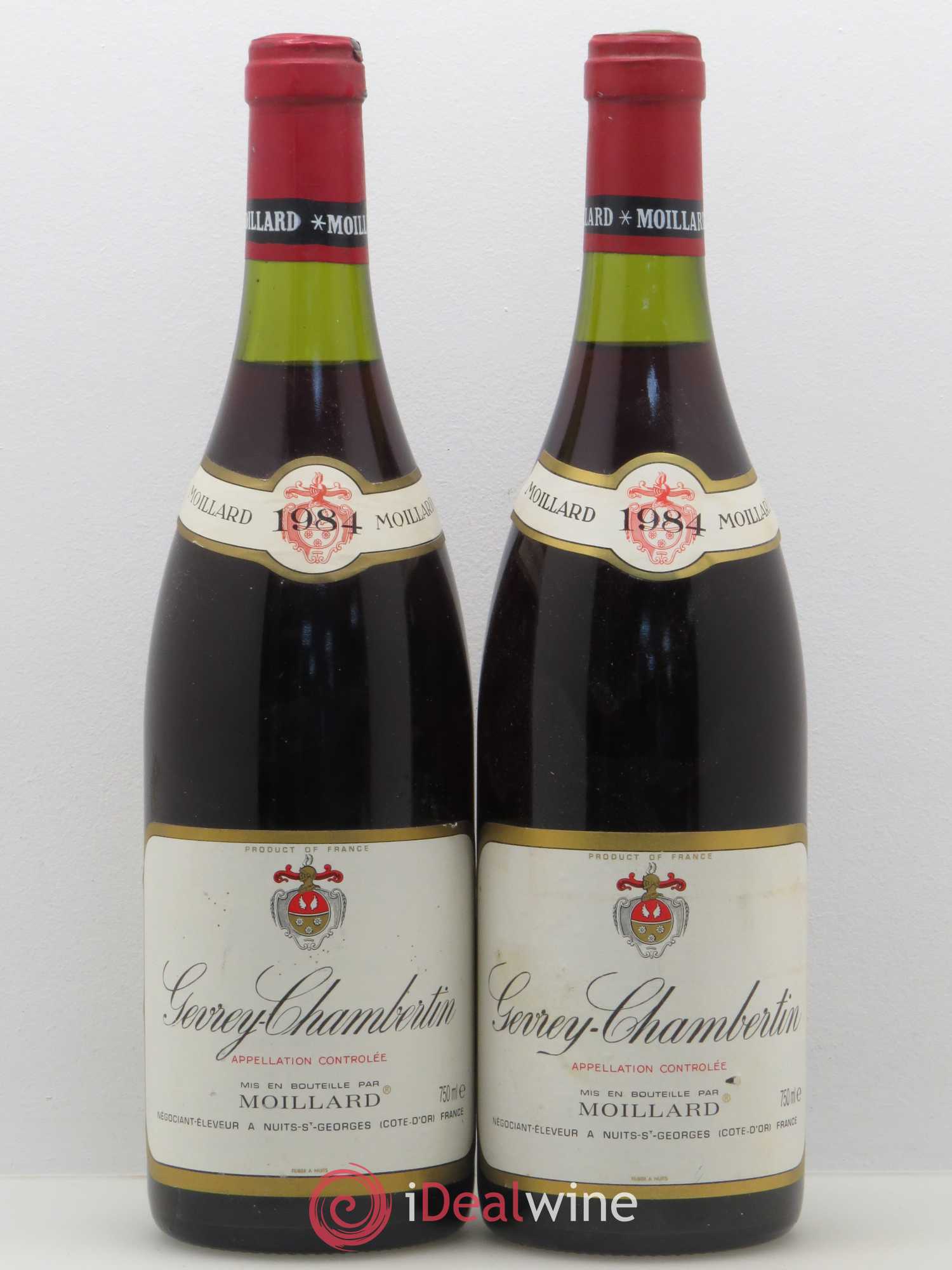 Gevrey-Chambertin Moillard 1984 - Lot de 2 bouteilles - 0