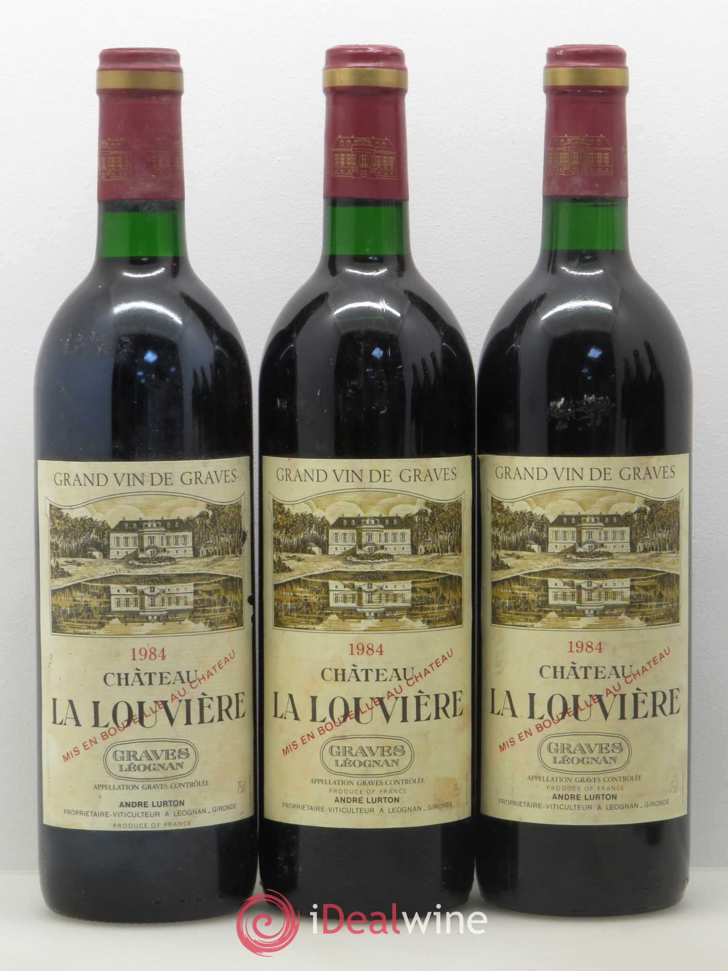 Château la Louvière 1984 - Lot de 6 bouteilles - 1