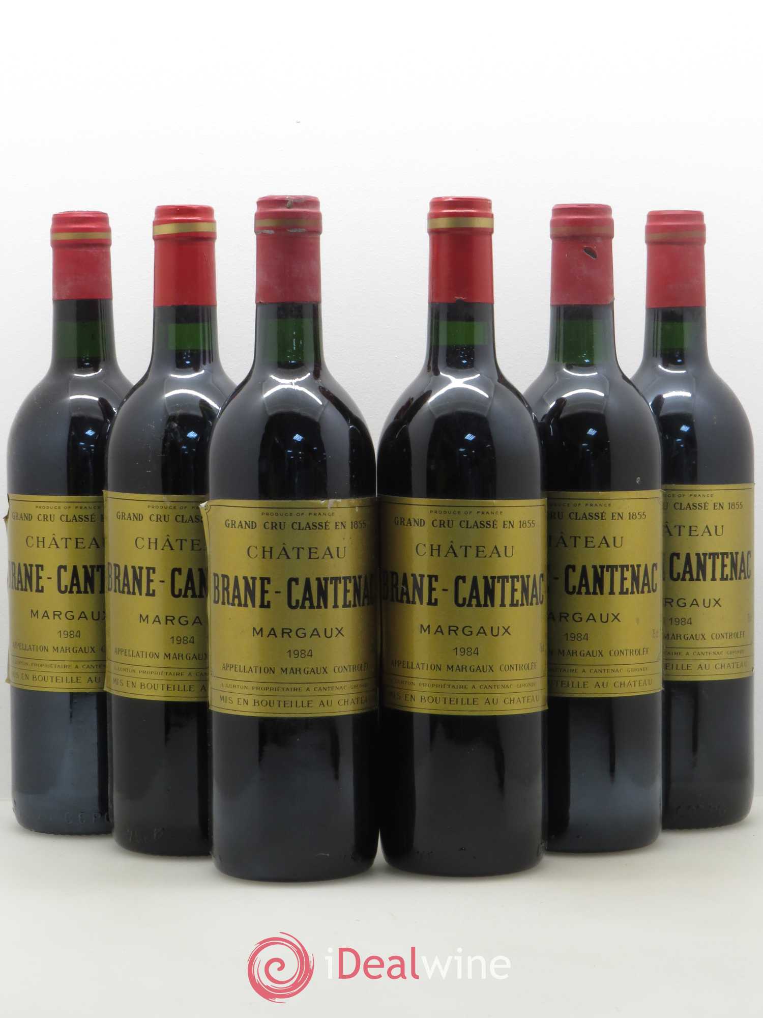 Château Brane Cantenac 2ème Grand Cru Classé 1984 - Lot de 6 bouteilles - 0