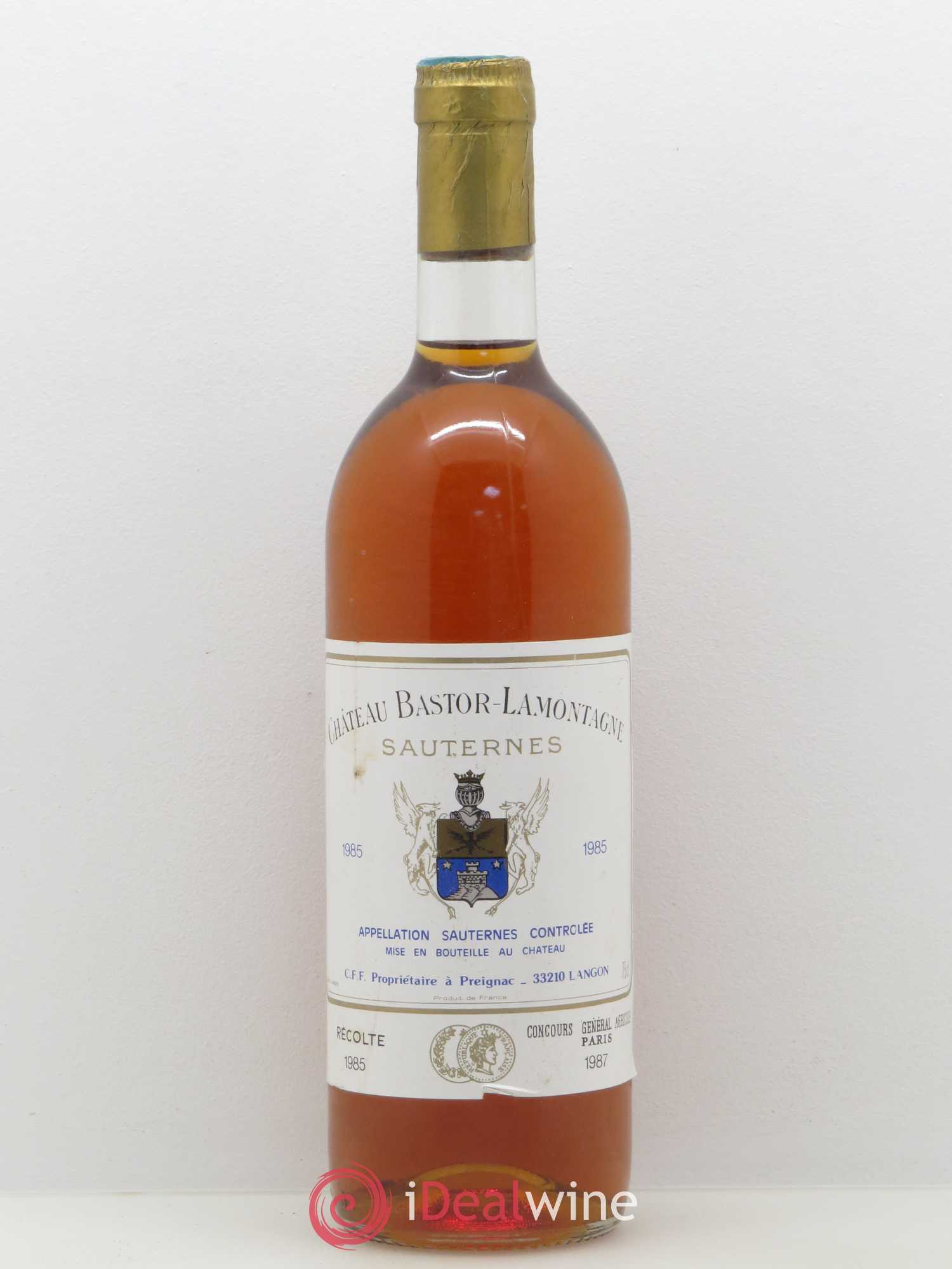 Château Bastor Lamontagne 1985 - Lotto di 1 bottiglia - 0