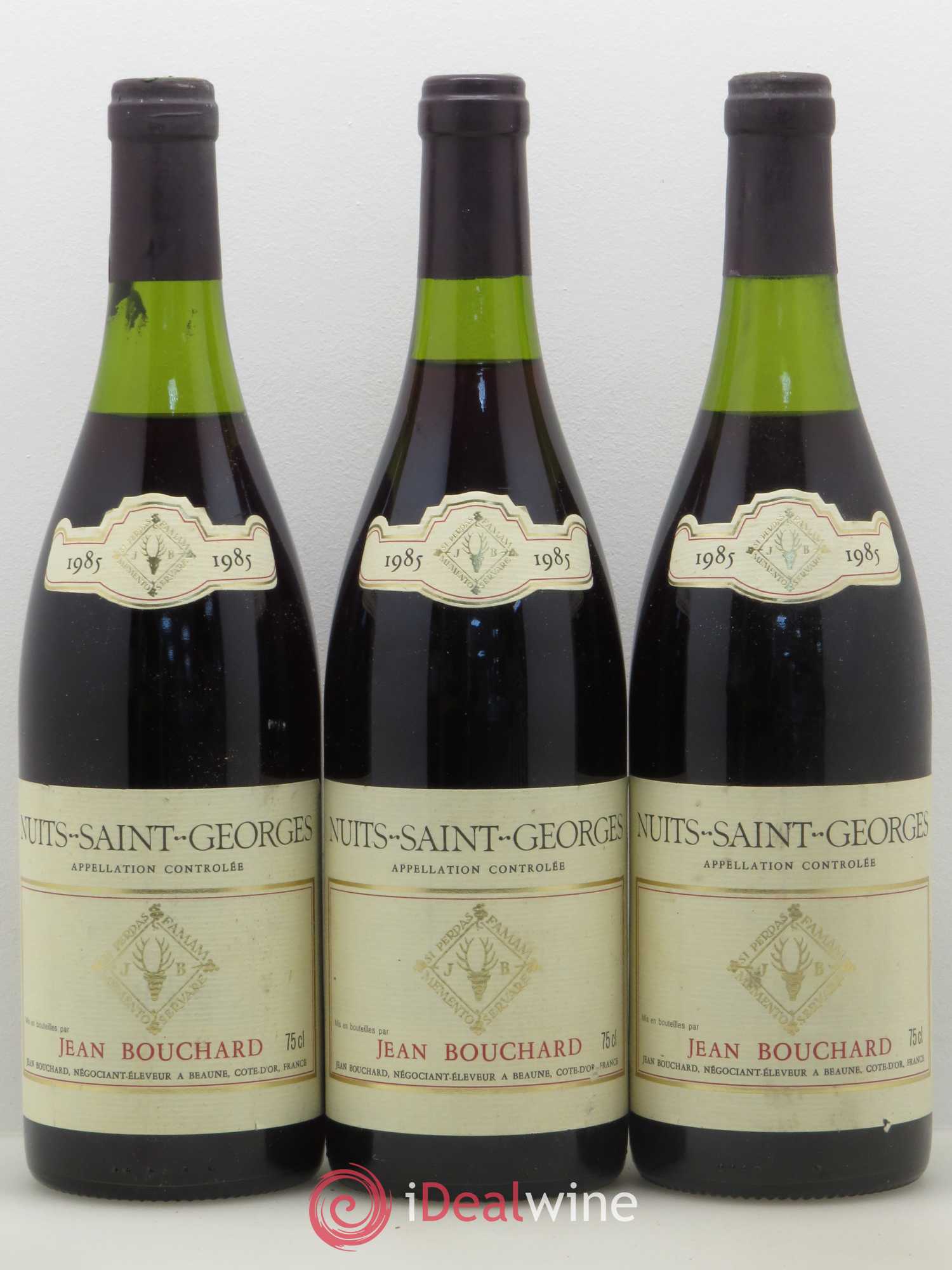Nuits-Saint-Georges Jean Bouchard 1985 - Lot de 3 bouteilles - 0