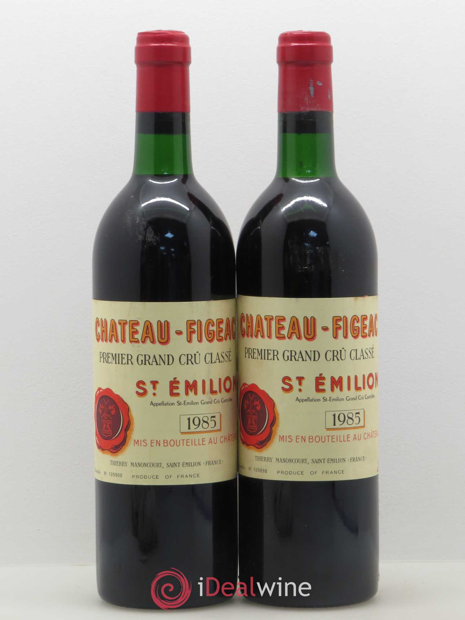 Château Figeac 1er Grand Cru Classé A 1985 - Lot de 2 bouteilles - 0