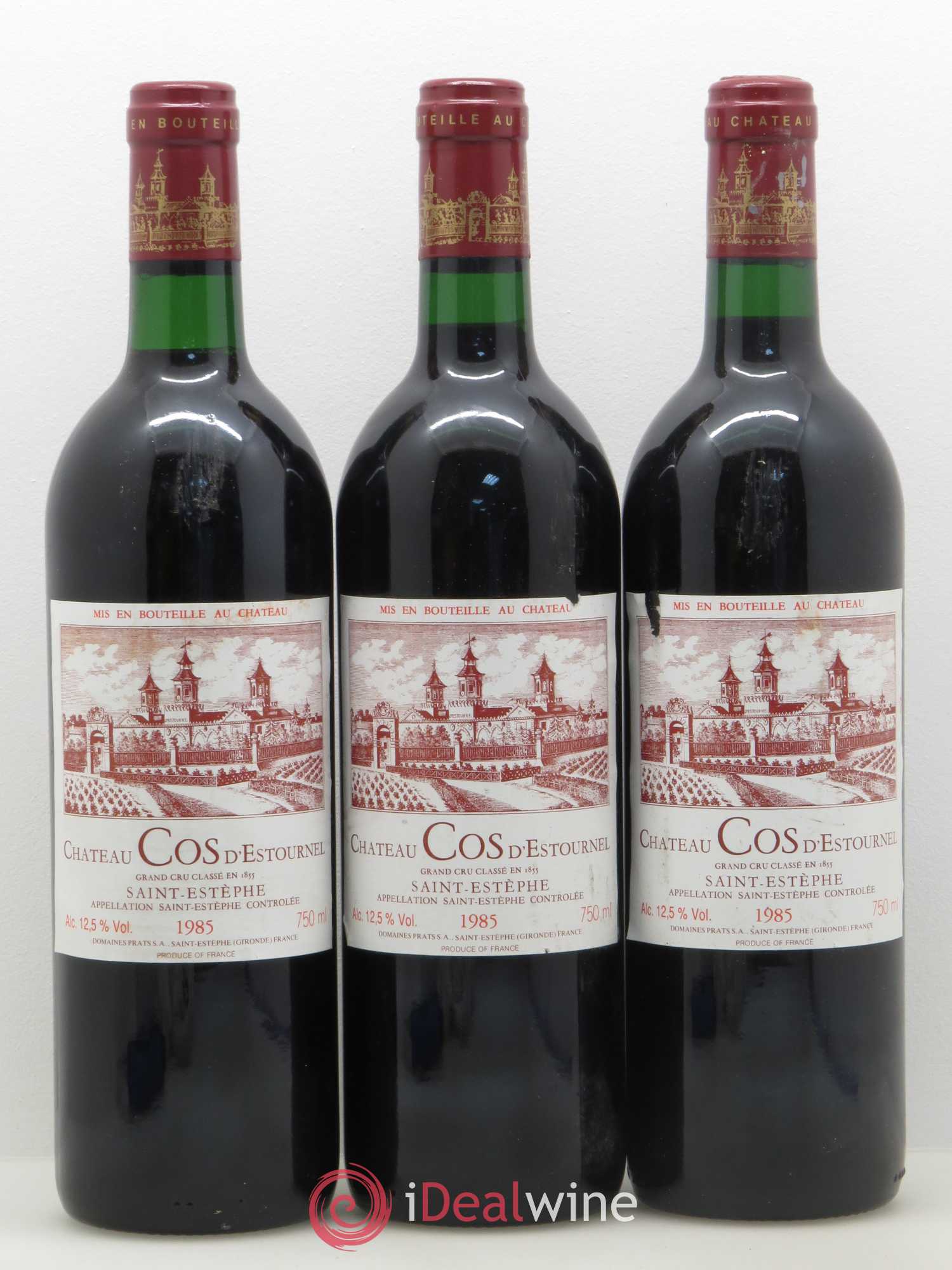 Cos d'Estournel 2ème Grand Cru Classé 1985 - Lot de 3 bouteilles - 0