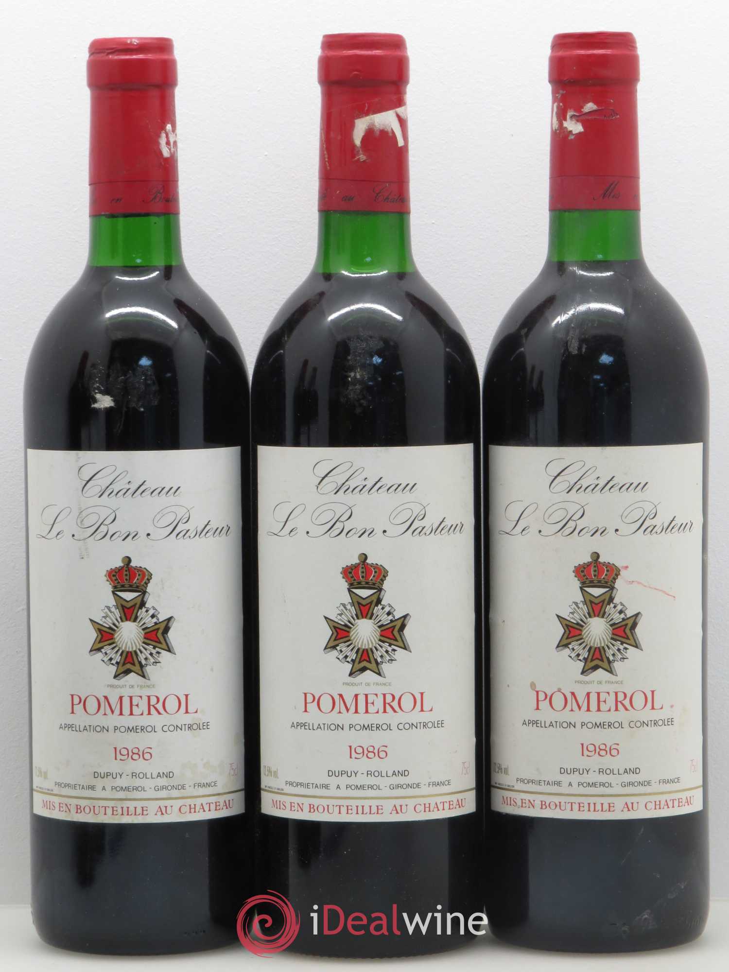 Château le Bon Pasteur 1986 - Lot de 5 bouteilles - 1