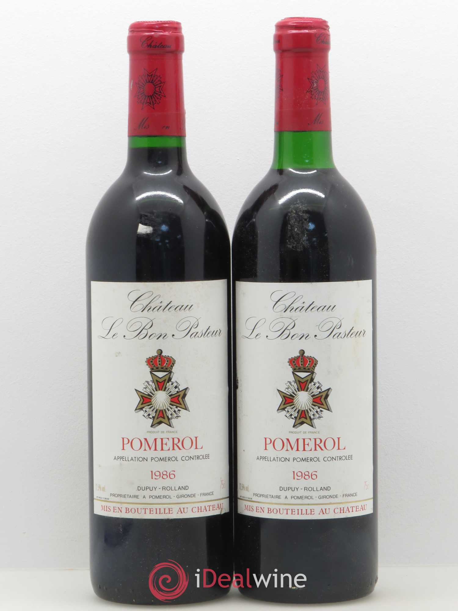 Château le Bon Pasteur 1986 - Lot de 2 bouteilles - 0